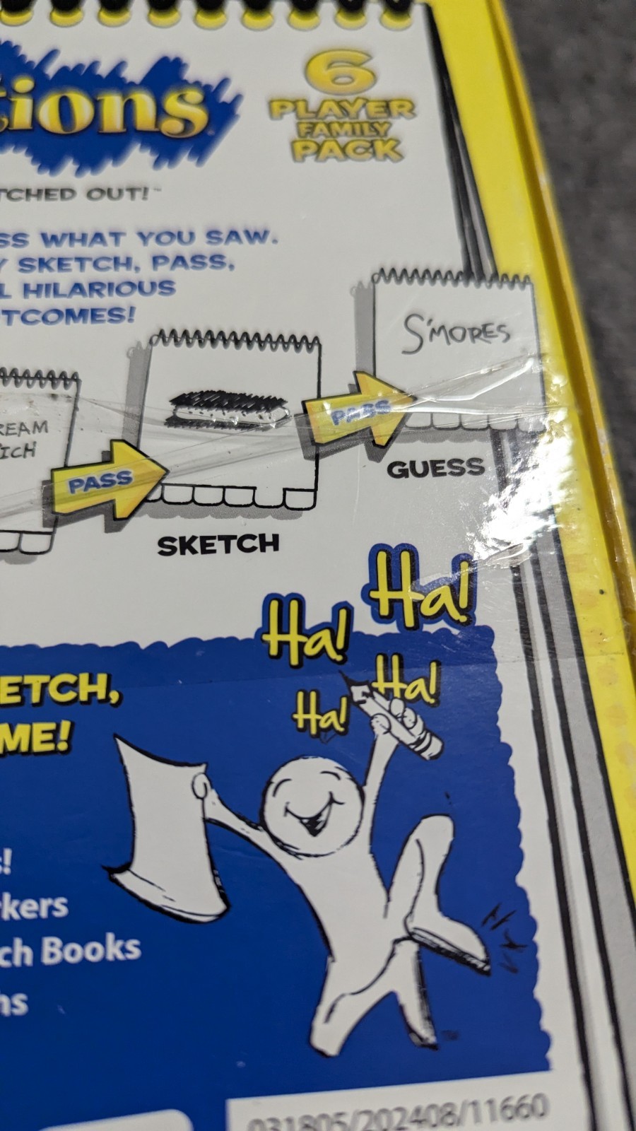 Telestrations USAopoly 2021 Telephone Game Sketched Out 4-6 Players Complete