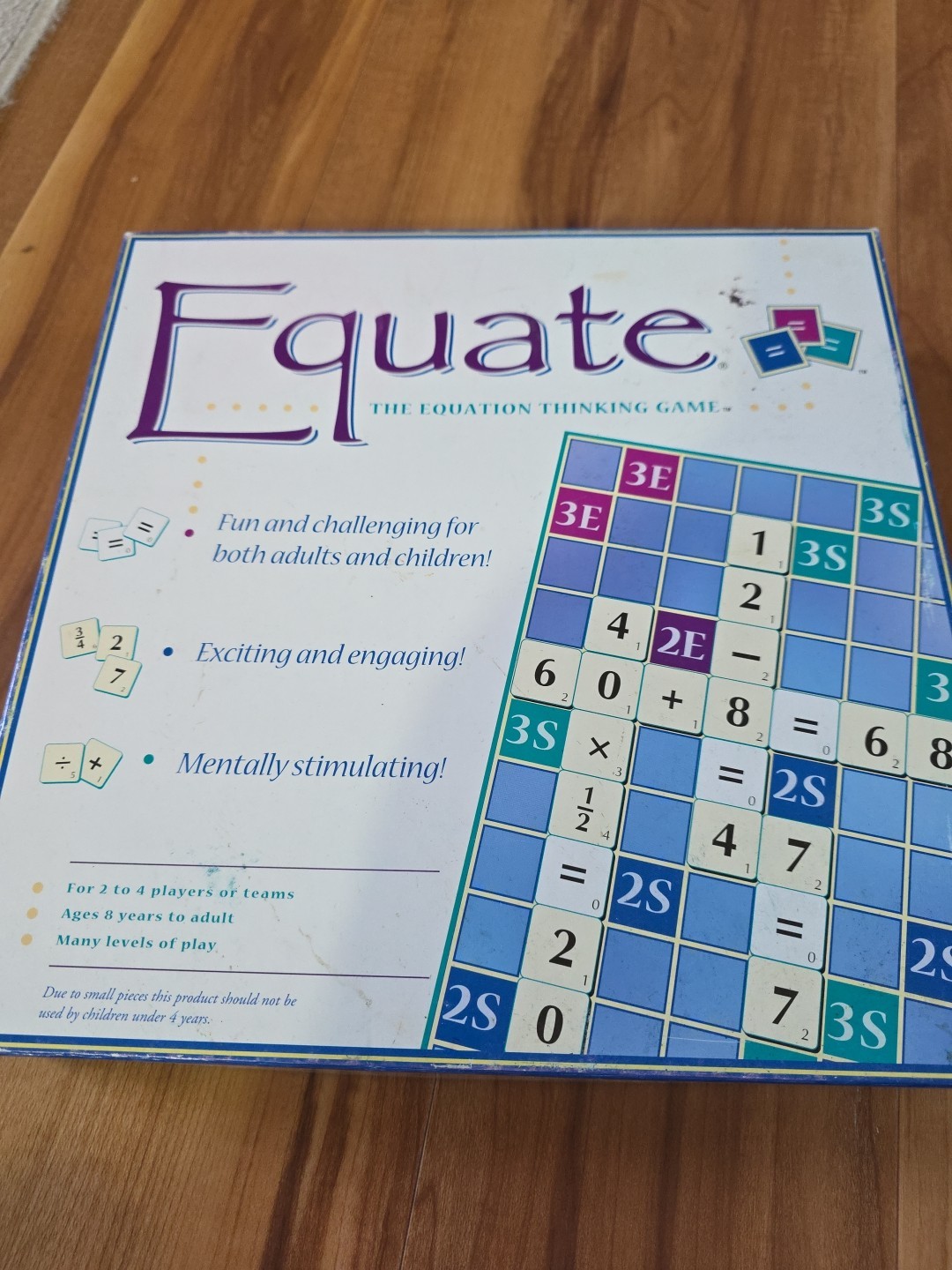 Equate The Equation Thinking Game Complete Math Board Game 01001 Excellent VGC