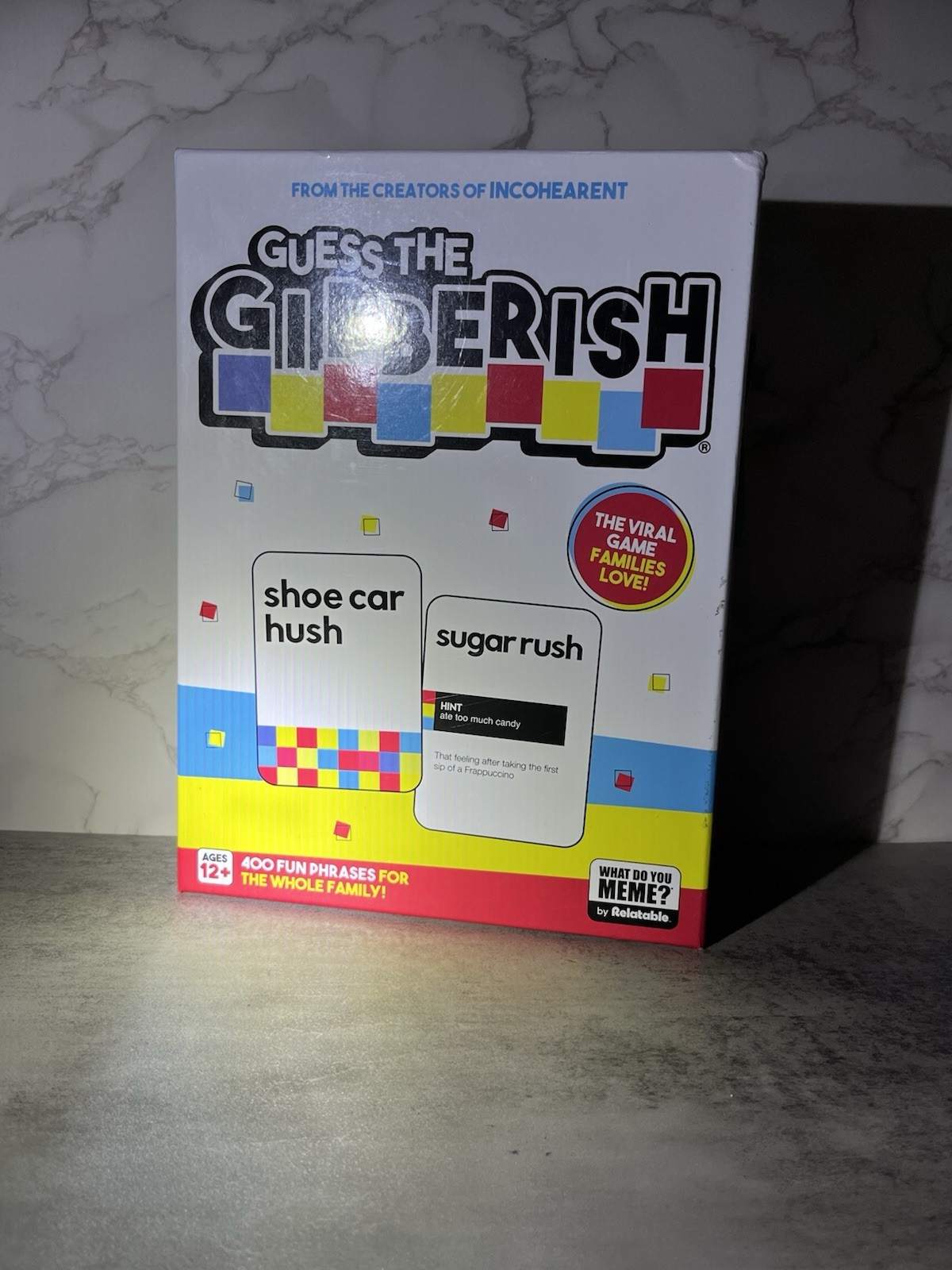 Guess the Gibberish Family Party Game Complete Ages 12+ Fun Board Game Fun