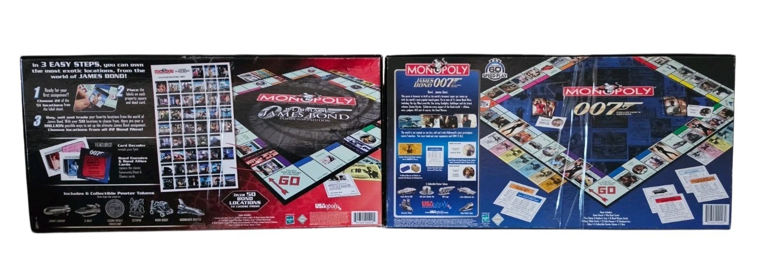 “Monopoly Ultimate James Bond Collector’s Edition” & 007 Collector’s Edition New