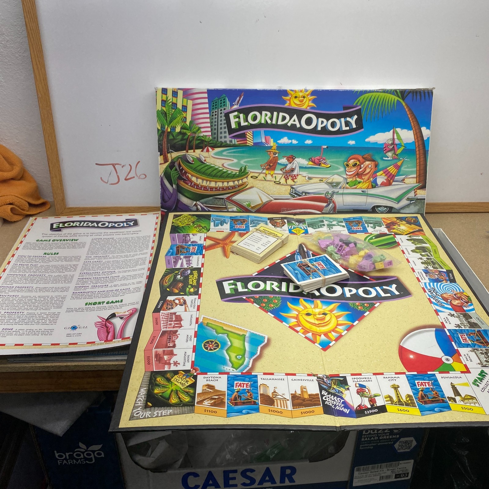 Vintage FloridaOpoly Board Game Sunshine State 1997