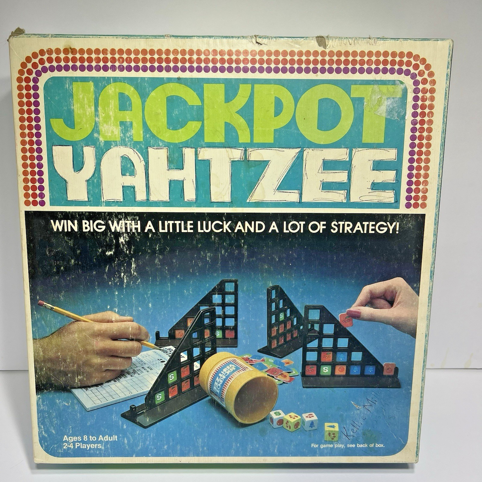 1980 Jackpot Yahtzee Game by E.S. Lowe Complete in Good Condition FREE SHIPPING