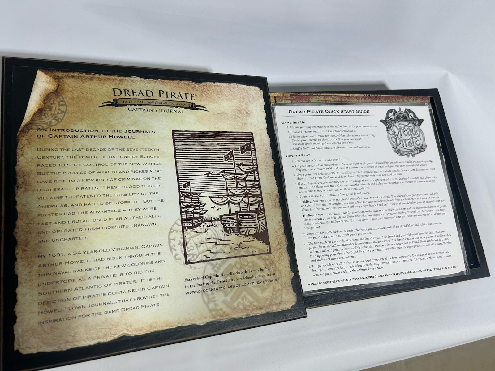 Front Porch Classics Dread Pirate Game Bookshelf Edition Board Game Complete!