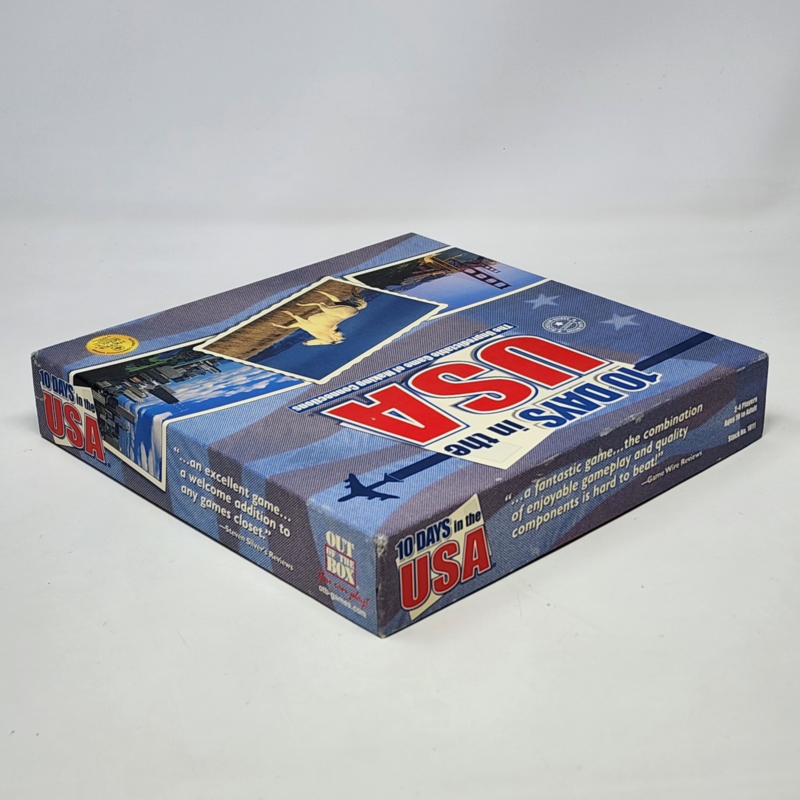 10 Days In The USA Board Game Out Of The Box Publishing 2003 Complete Pre-owned
