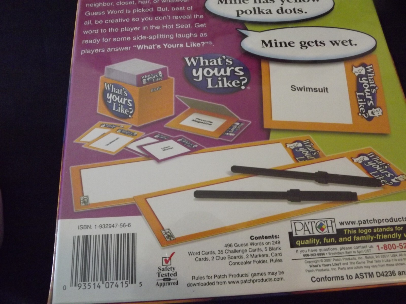 NEW “What’s Yours Like?” Game FAMILY FUN AGE 12 AND UP Sealed New In Package