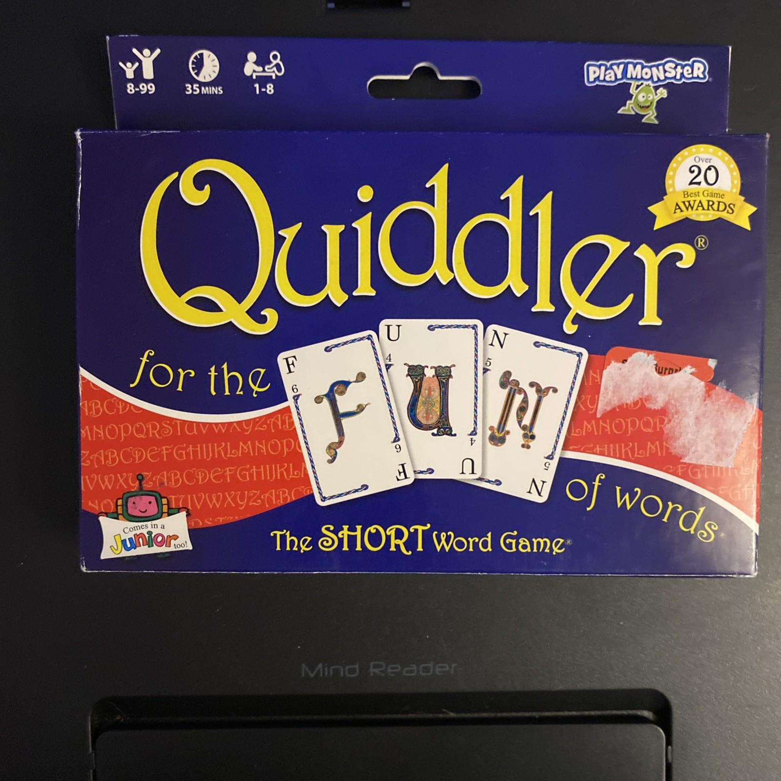 QUIDDLER Classic Card Word Game – Family Game Night Kids 8+ & Adults Short Words