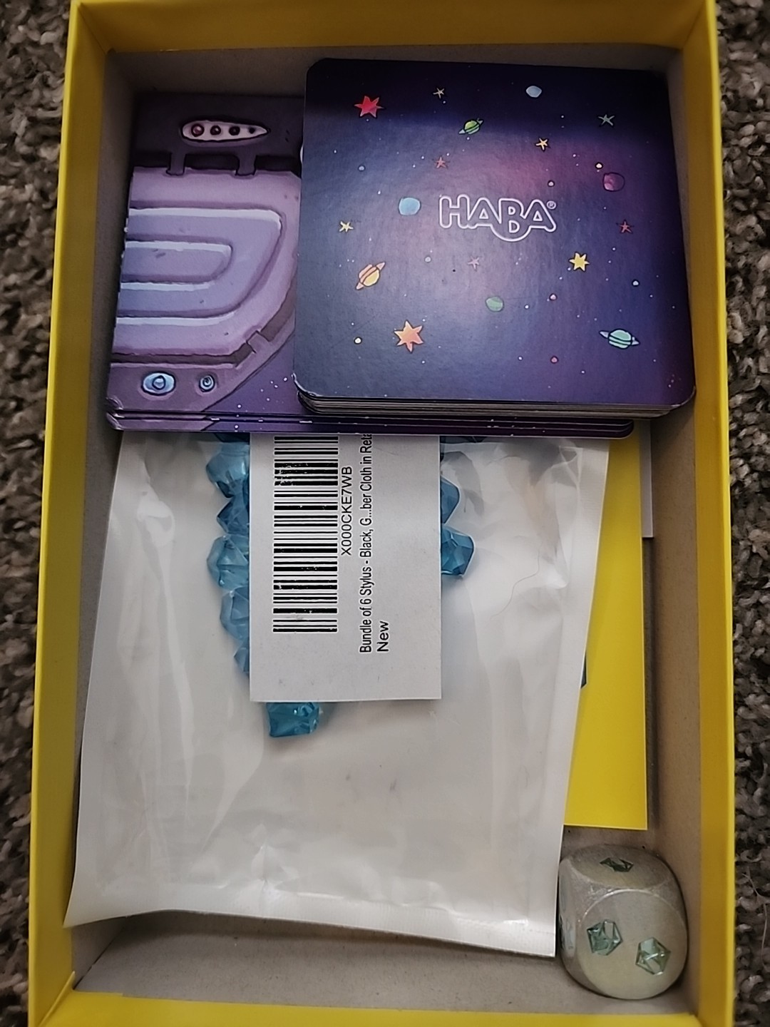 Space Planets Game by Haba Dice Throwing Ages 6-99 Made in Germany