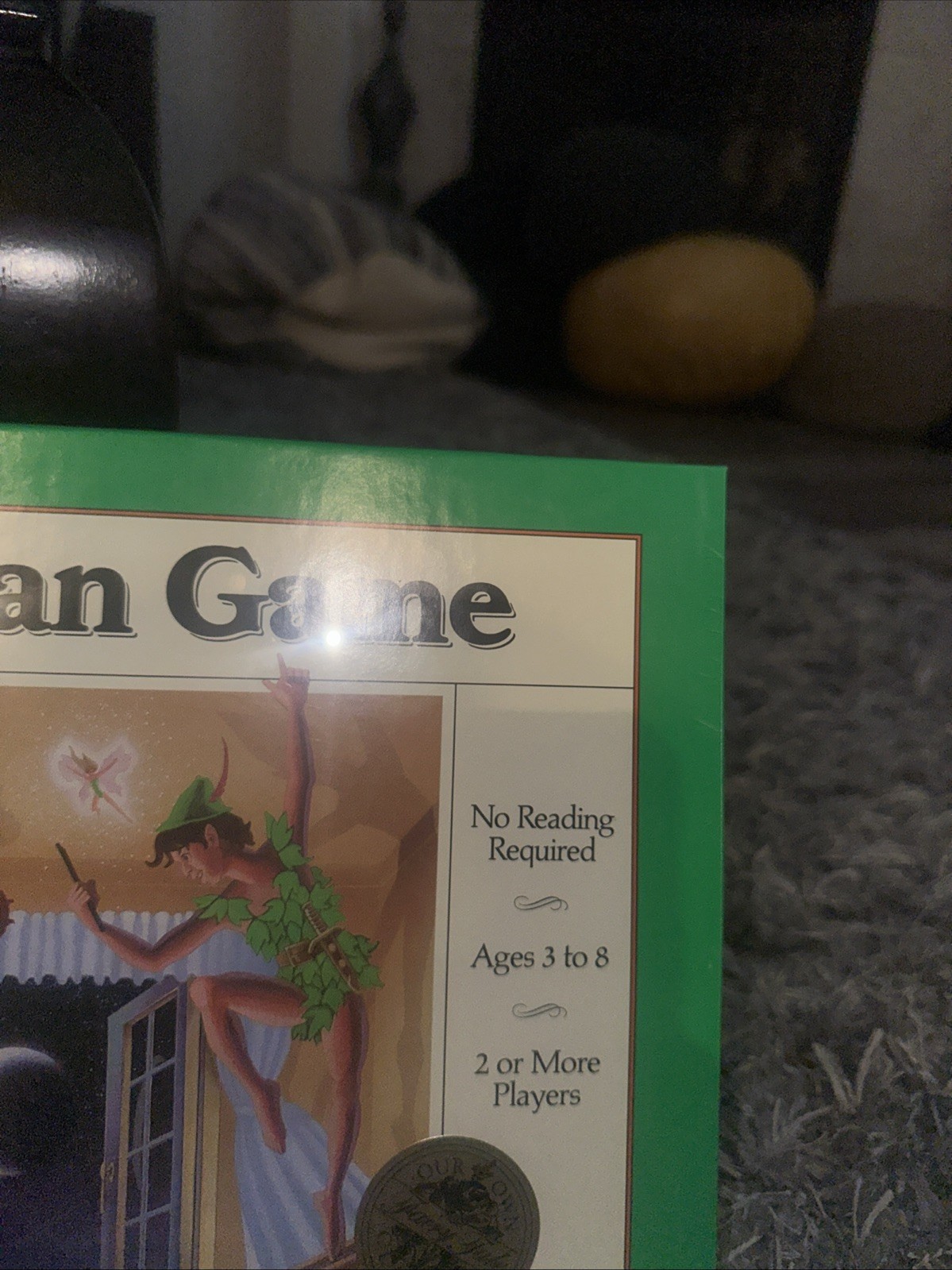 1990 University Games the Peter Pan Board Game Complete See Description