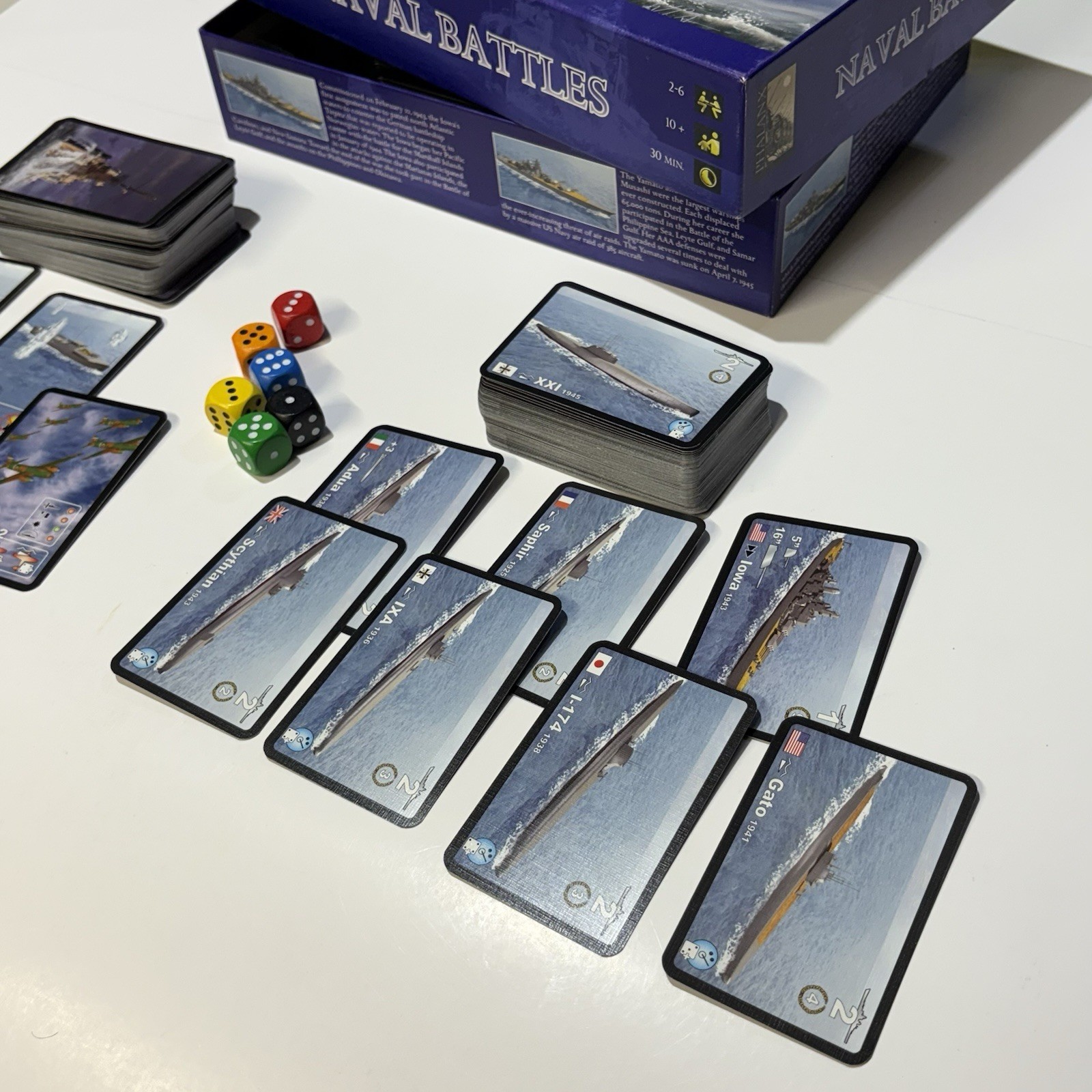 Naval Battles, WW2 on the High Seas, a card game by Dan Verssen