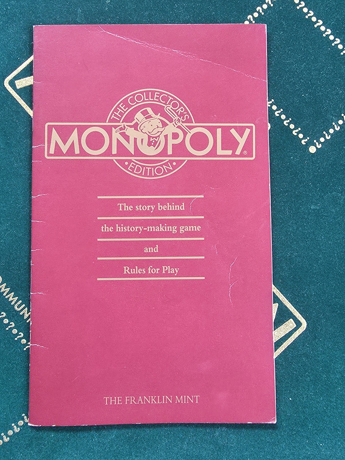 Monopoly Collector’s Edition 1991 Franklin Mint Wooden Luxury Board Game + Xtra!