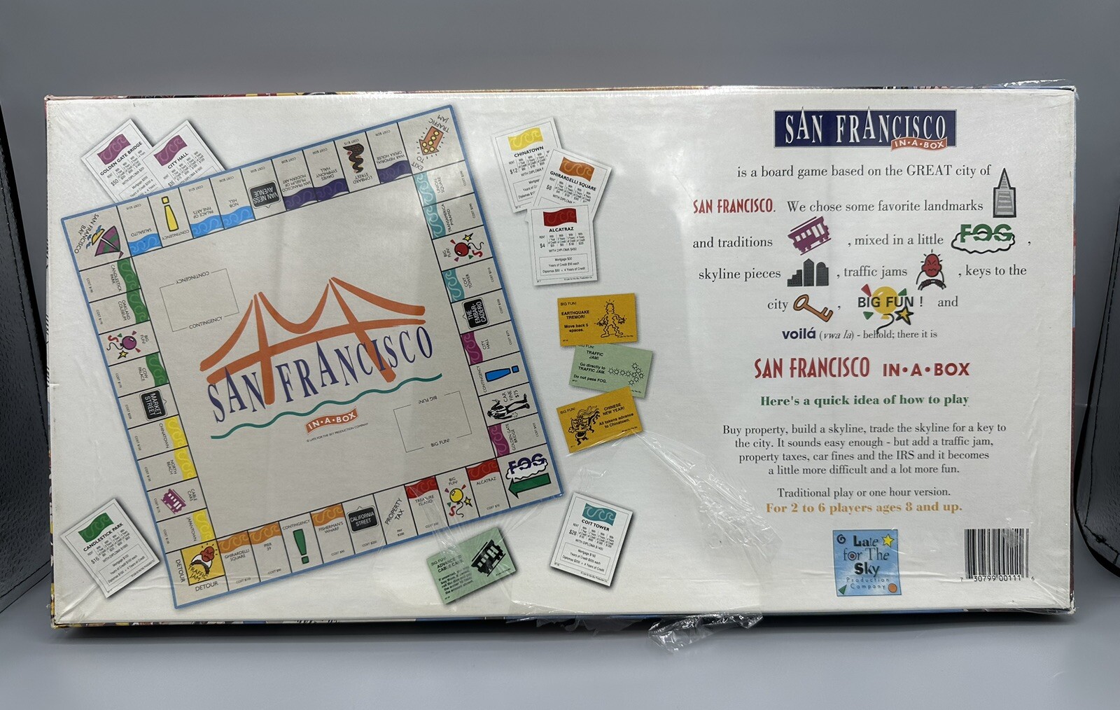 San Francisco in a Box Board Game – New Factory Sealed Late – for the Sky Games