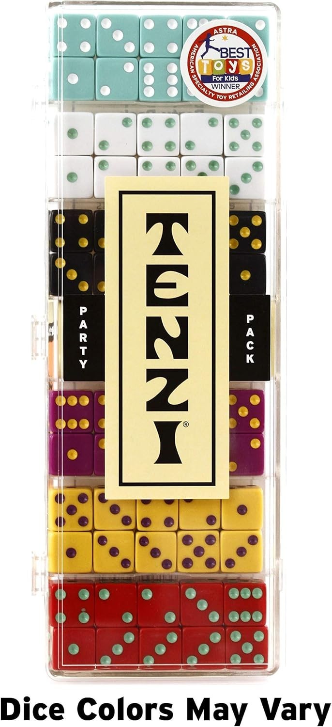 World’s Fastest Dice Game: Tenzi Party Pack for 2-6 Players, Colors May Vary