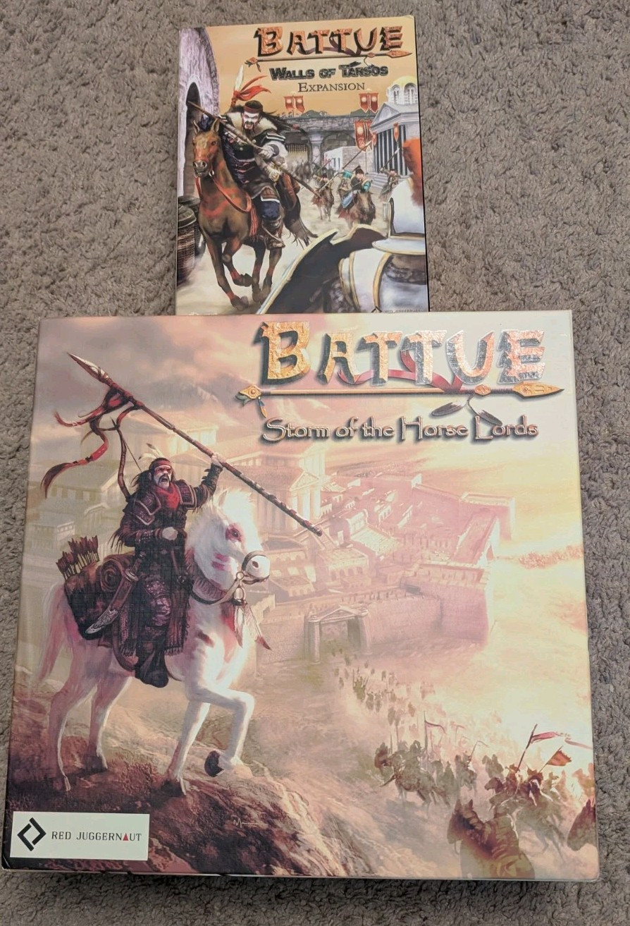 Battue: Storm of the Horse Lords & Walls of Tarsos Exp. Board Game – Complete!