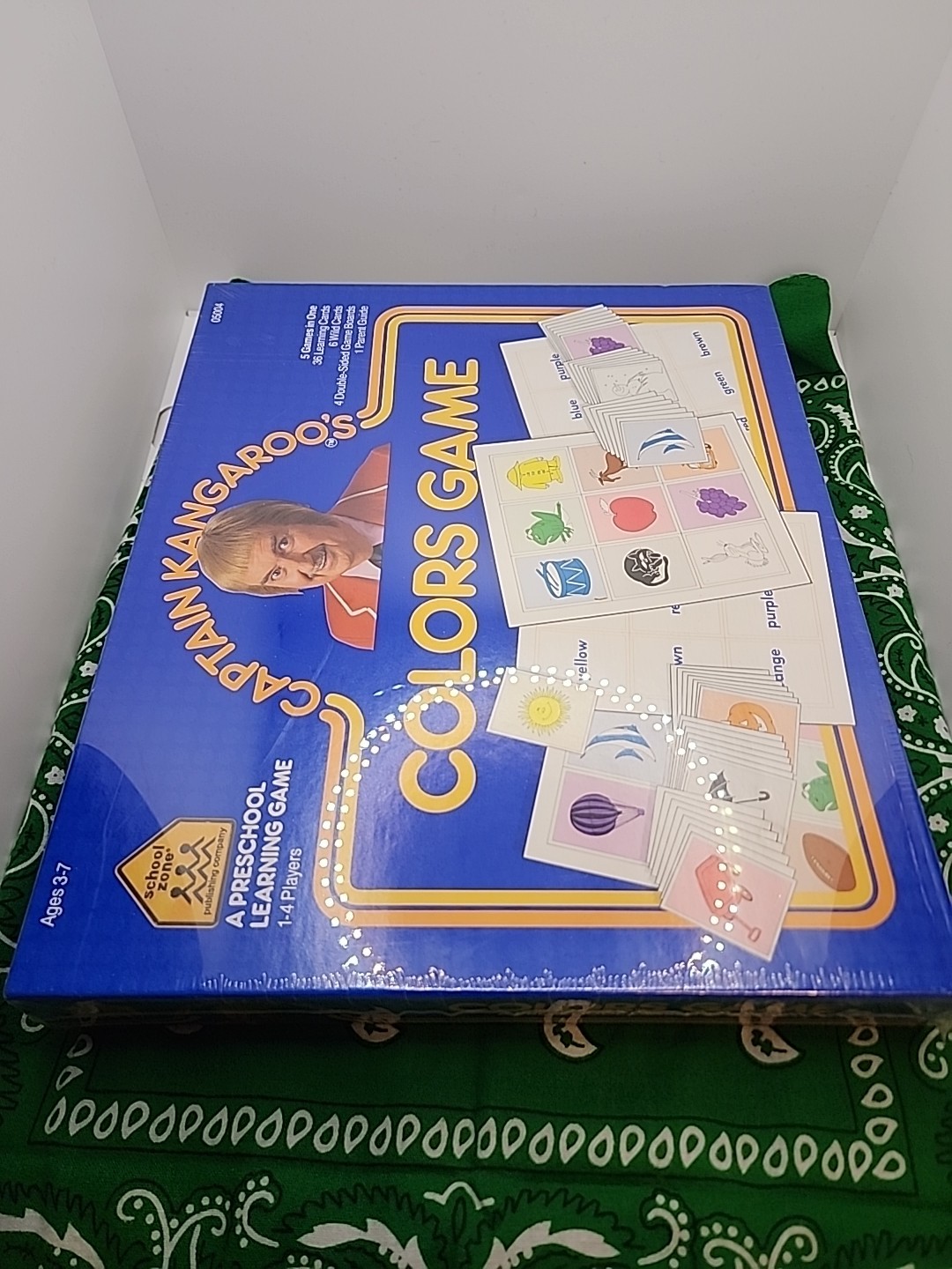 1987 Captain Kangaroo School Zone Colors Game, Brand New/Sealed. Preschool Learn