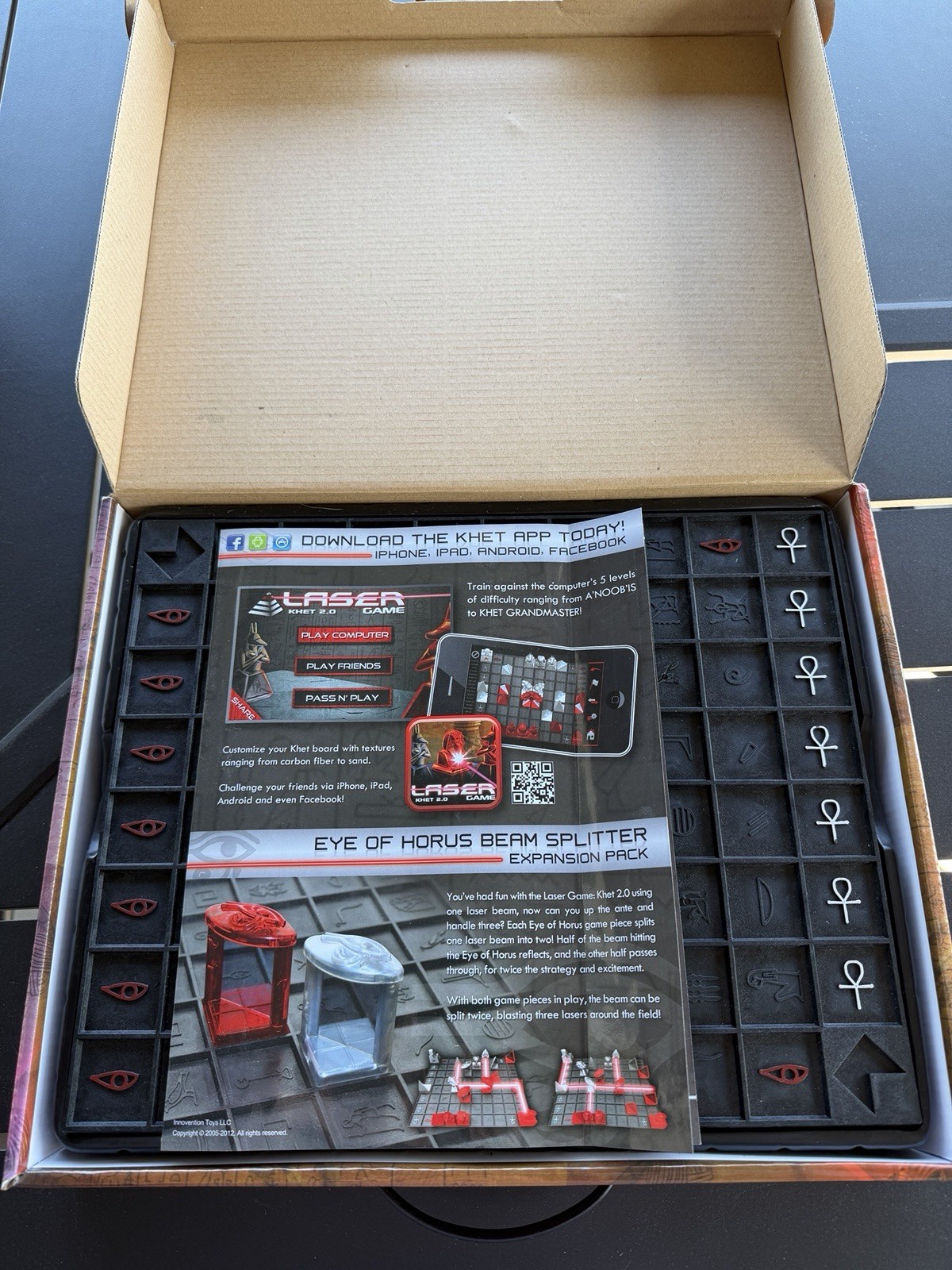Laser Board Game Khet 2.0 Strategy Mensa Select Toy of the Year Complete READ