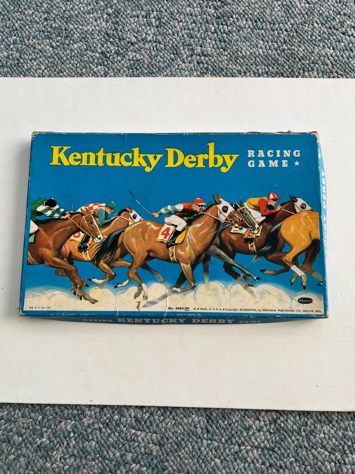 WHITMAN VINTAGE HORSE RACING GAME 1938