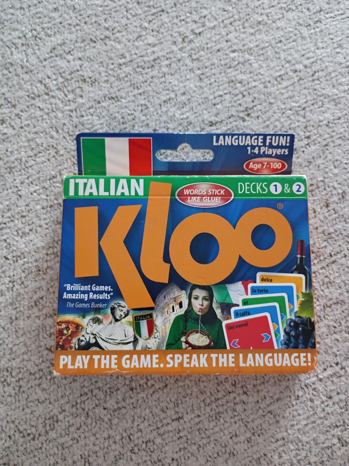 NEW KLOO Learn to Speak Spanish Games Places & Travel – Pack 2 Double Deck 1&2