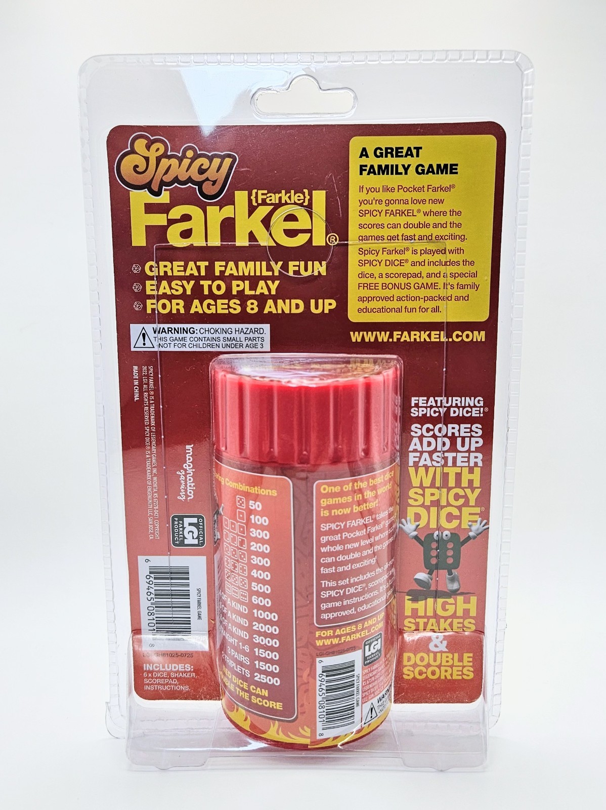 Legendary Spicy Farkel Family Dice Game New & Sealed