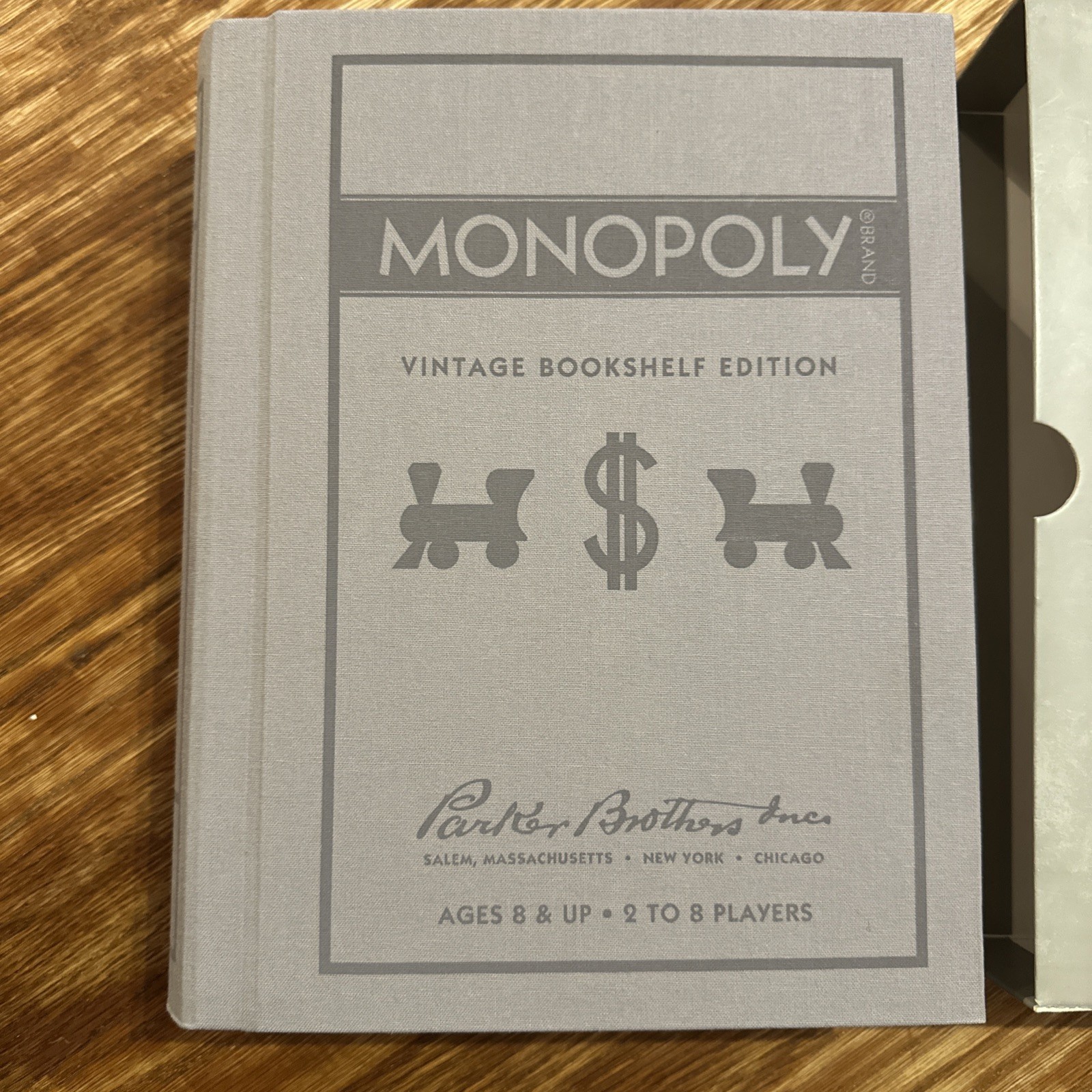 WS Game Company Monopoly Vintage Bookshelf Edition | Classic Monopoly Board Game
