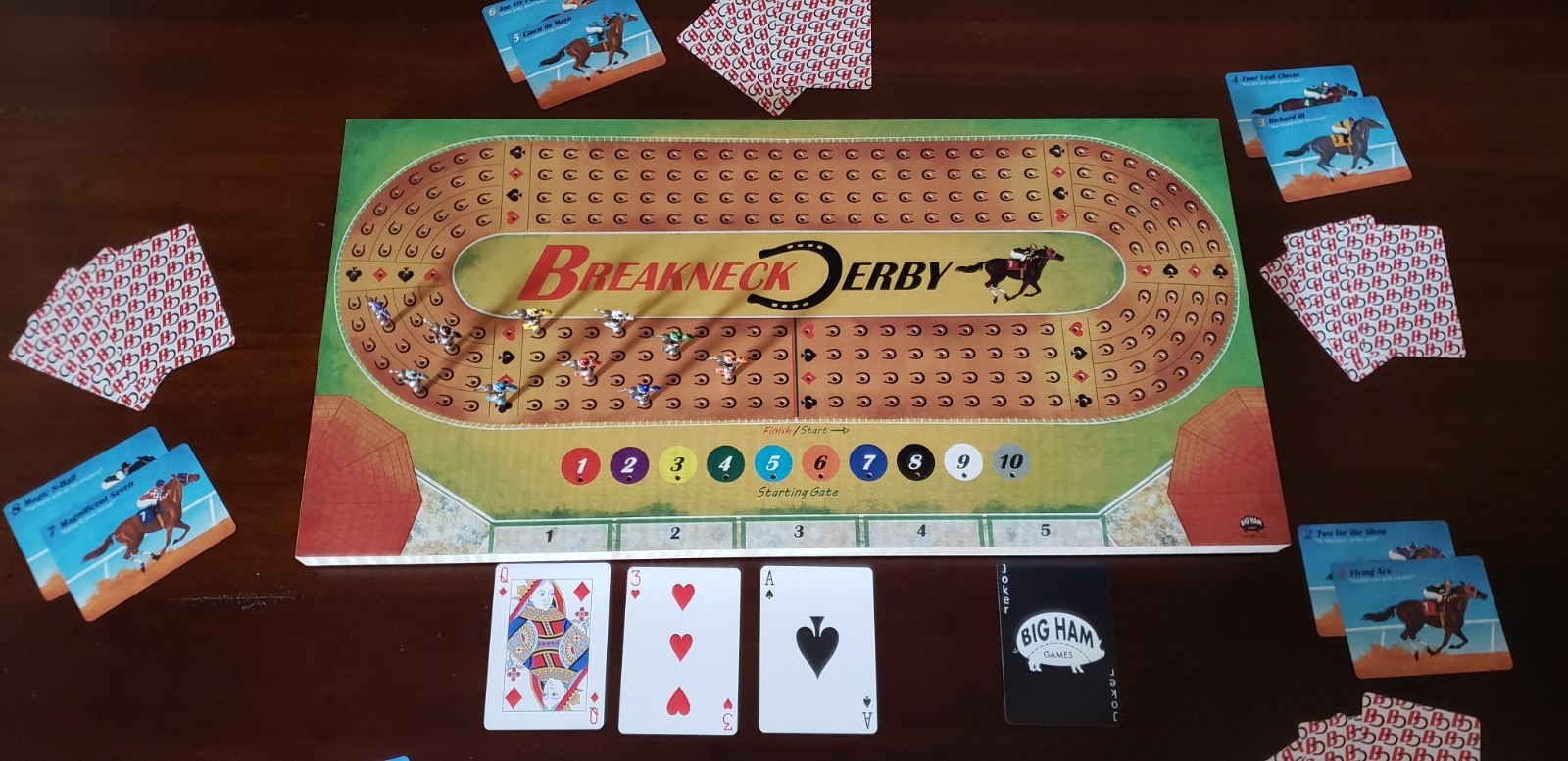 BREAKNECK DERBY CLASSIC – POKER MEETS HORSE RACING BOARD GAME – PLAYS UP TO 10!