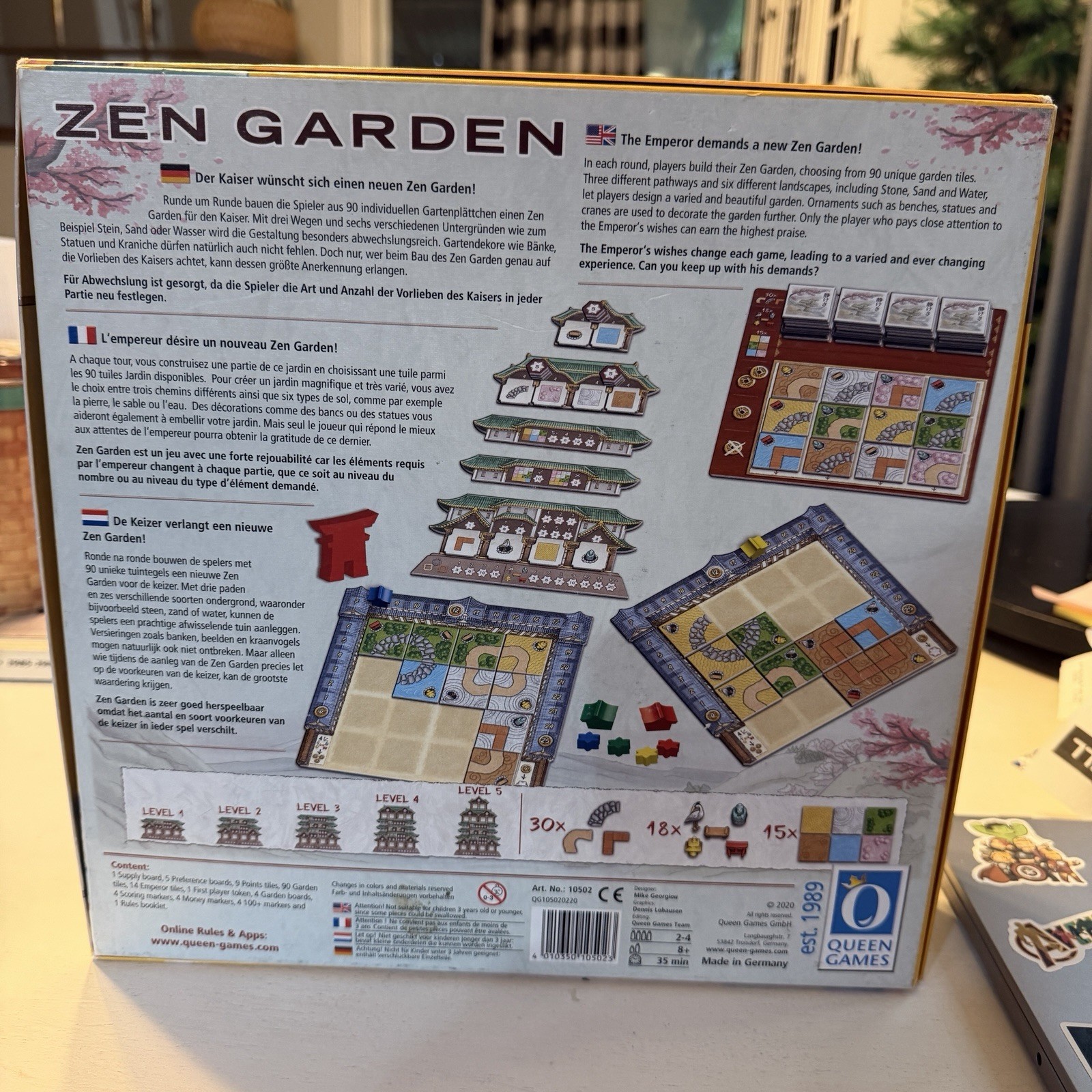 Zen Garden Board Game – Queen Games – Excellent Condition!