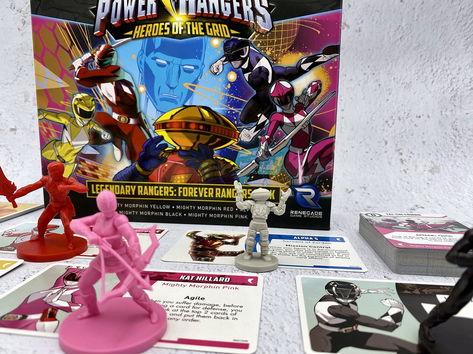 Power Rangers Heroes of the Grid Legendary Rangers Forever Pack Board Game Ex…