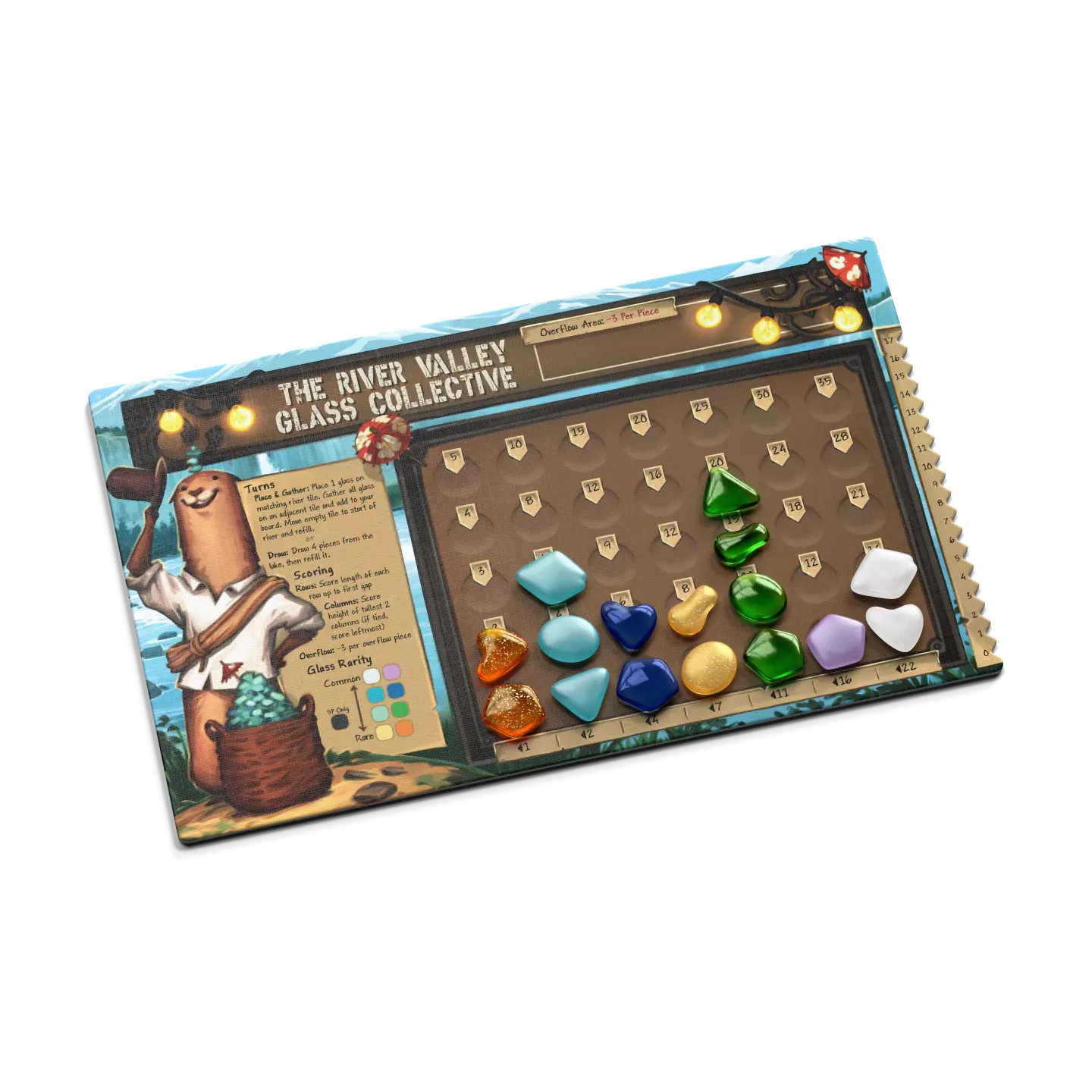 River Valley Glassworks Board Game RETAIL Edition Allplay Family Drafting Solo