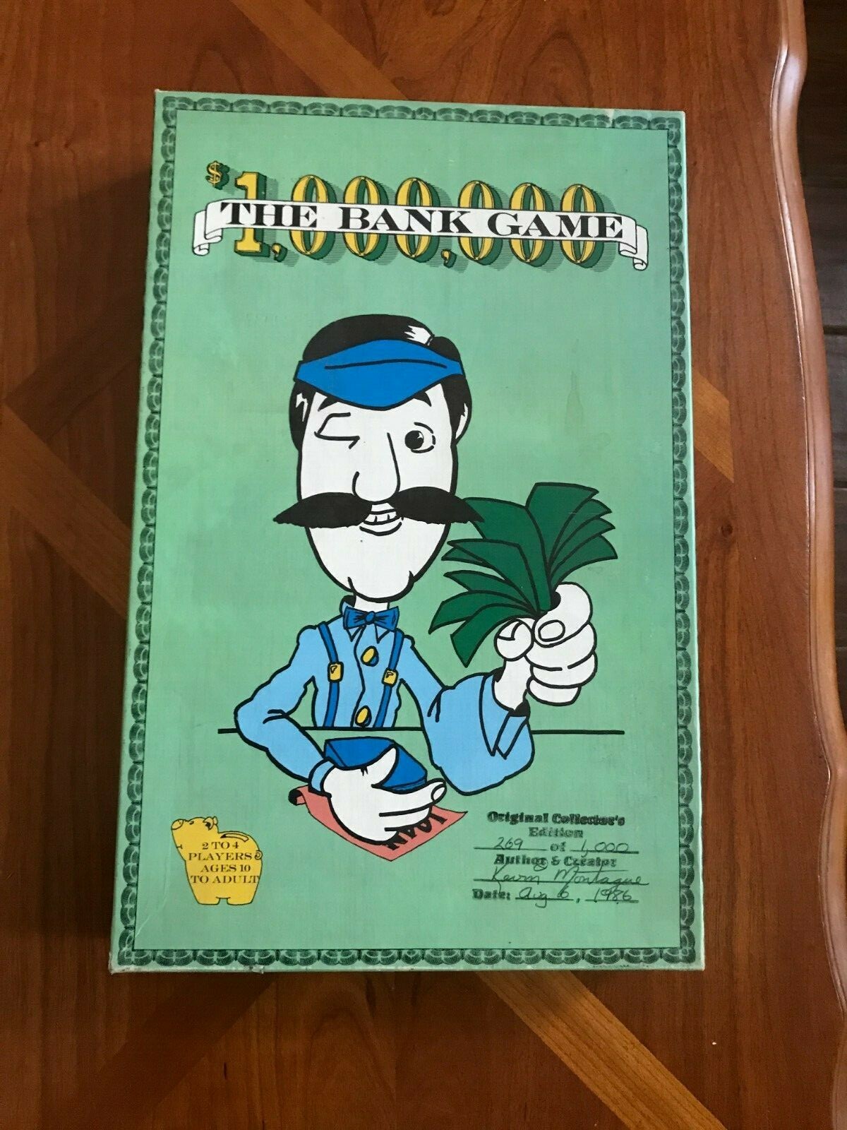 $1,000,000 The Bank Game Serial 269 of 1000 Autographed 1986 Appears Complete
