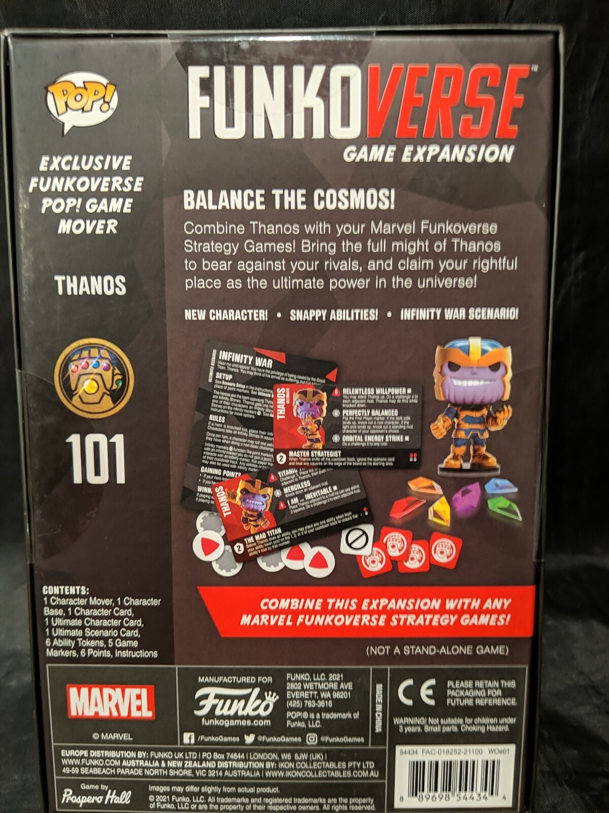 Thano Funkoverse Marvel 101 Game Expansion. Funko Games.