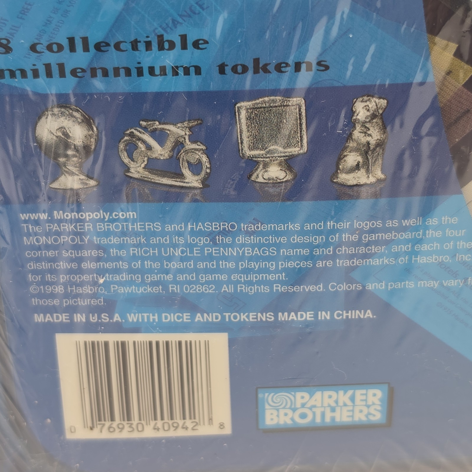 Parker Brothers Monopoly Board Game 2000 Millenium Edition Collector Tin SEALED!