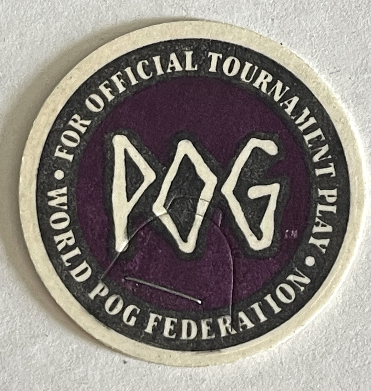 Vintage World POG Federation Official Tournament Lot of 15 POG Caps Five Colors