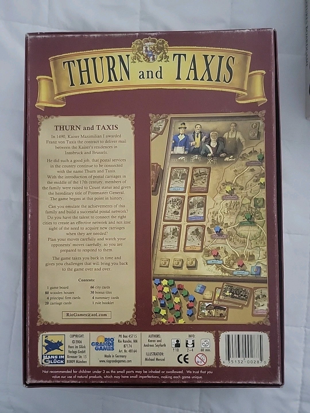 Rio Grande – Thurn and Taxis – Run the Kaisers Postal Service Game 100% COMPLETE