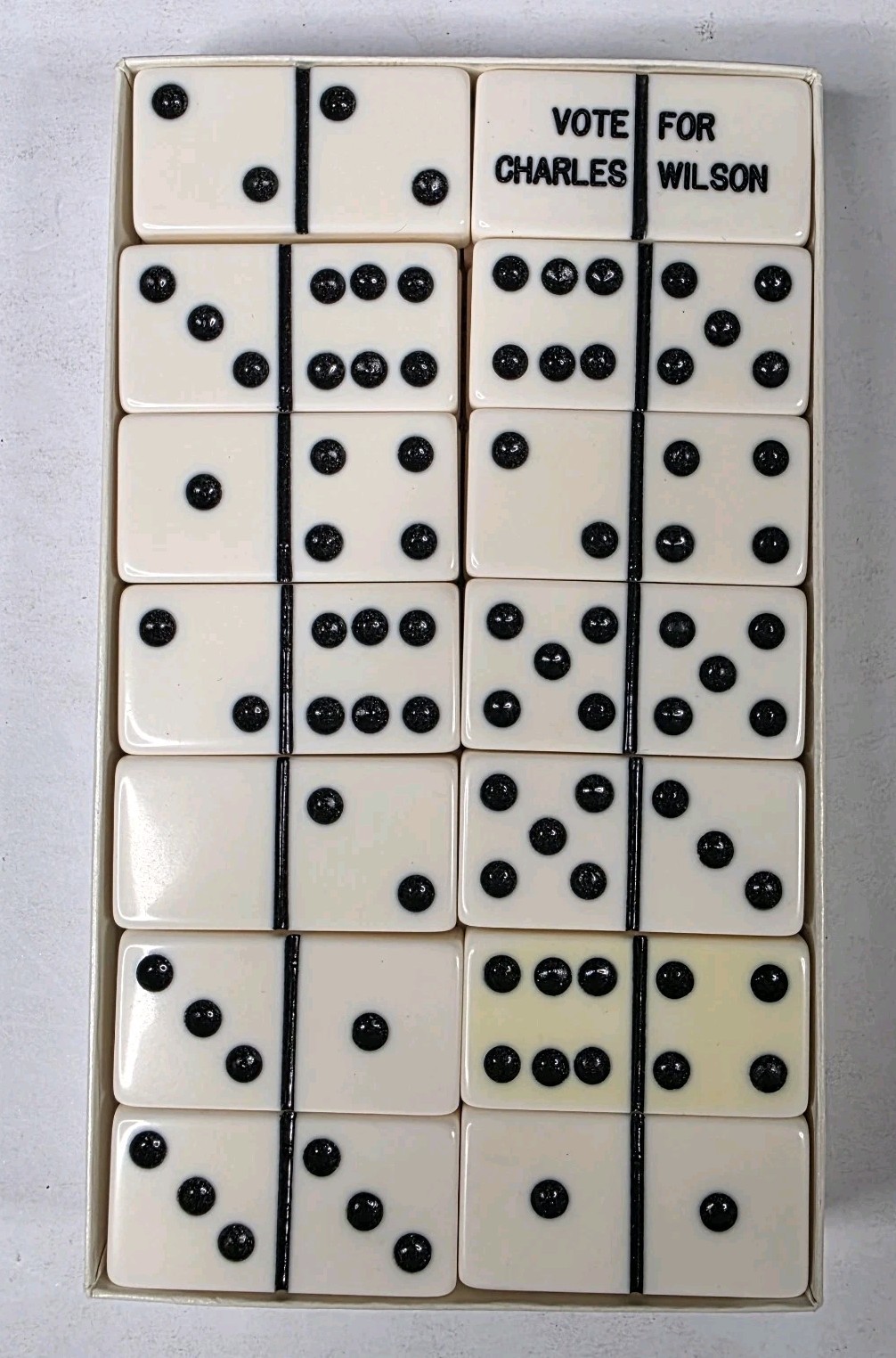 Puremco Tournament Marblelike Dominoes #1632 Large Face Extra Thick Made in USA