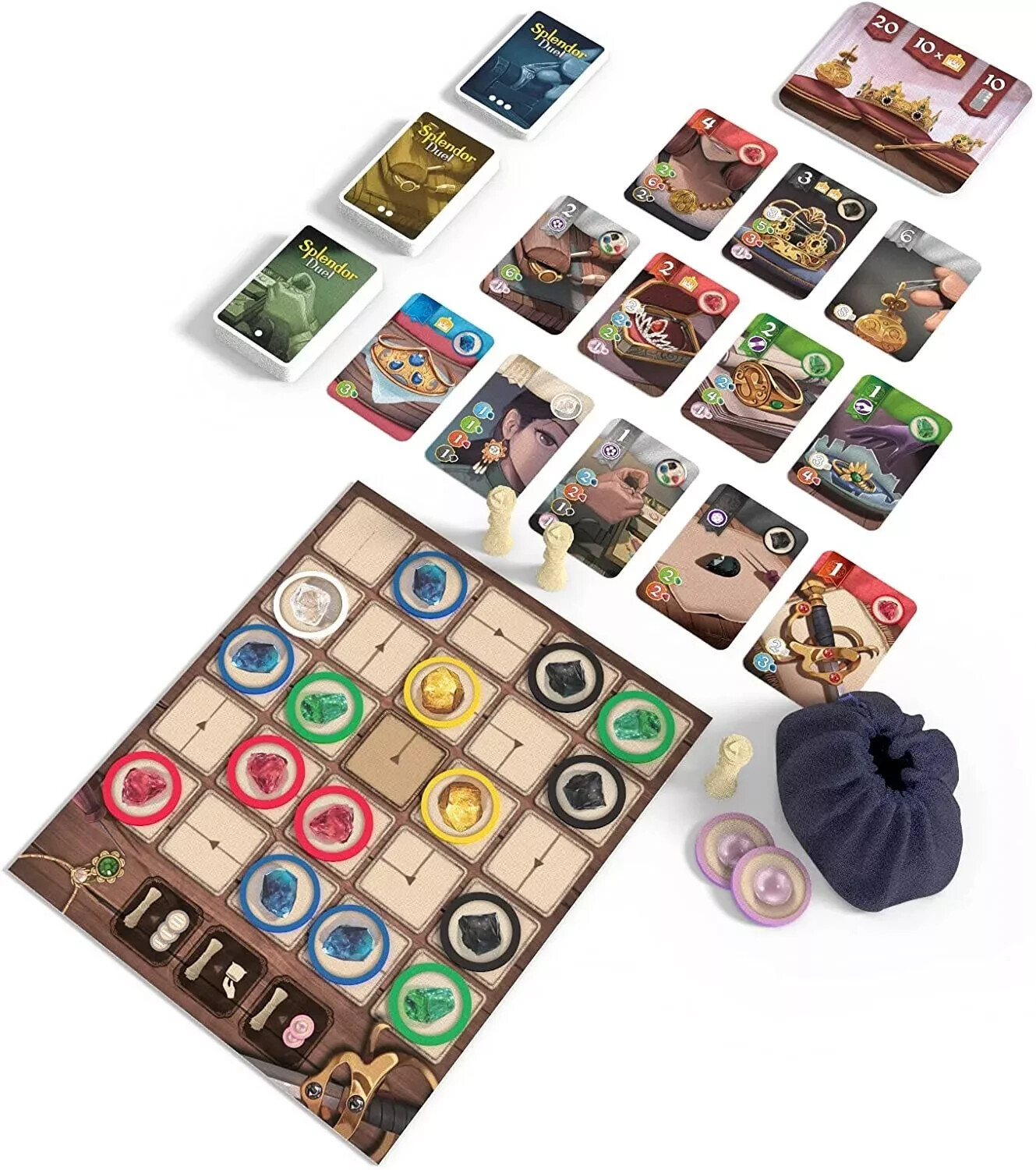 Splendor Duel Game for 2 Players Space Cowboys Board New in Shrink