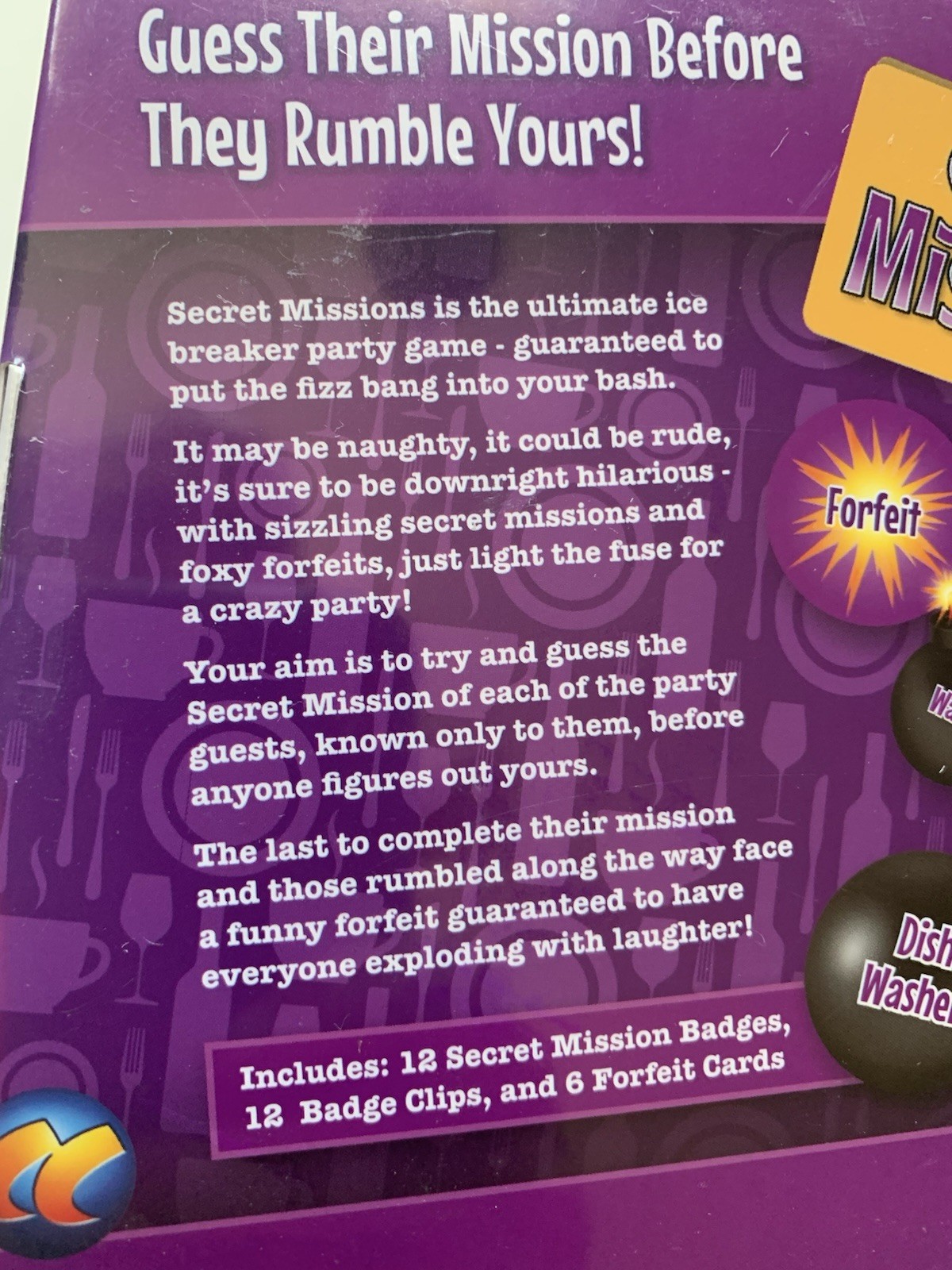 Secret Missions Ignite Your Dinner Party game 2-12 Players New SEALED
