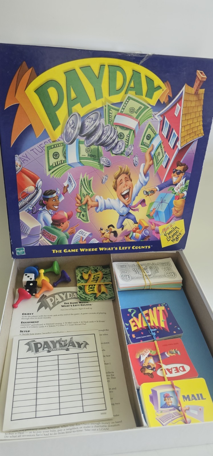 PAYDAY Board Game Hasbro Parker Brothers 2000 Edition Family Game