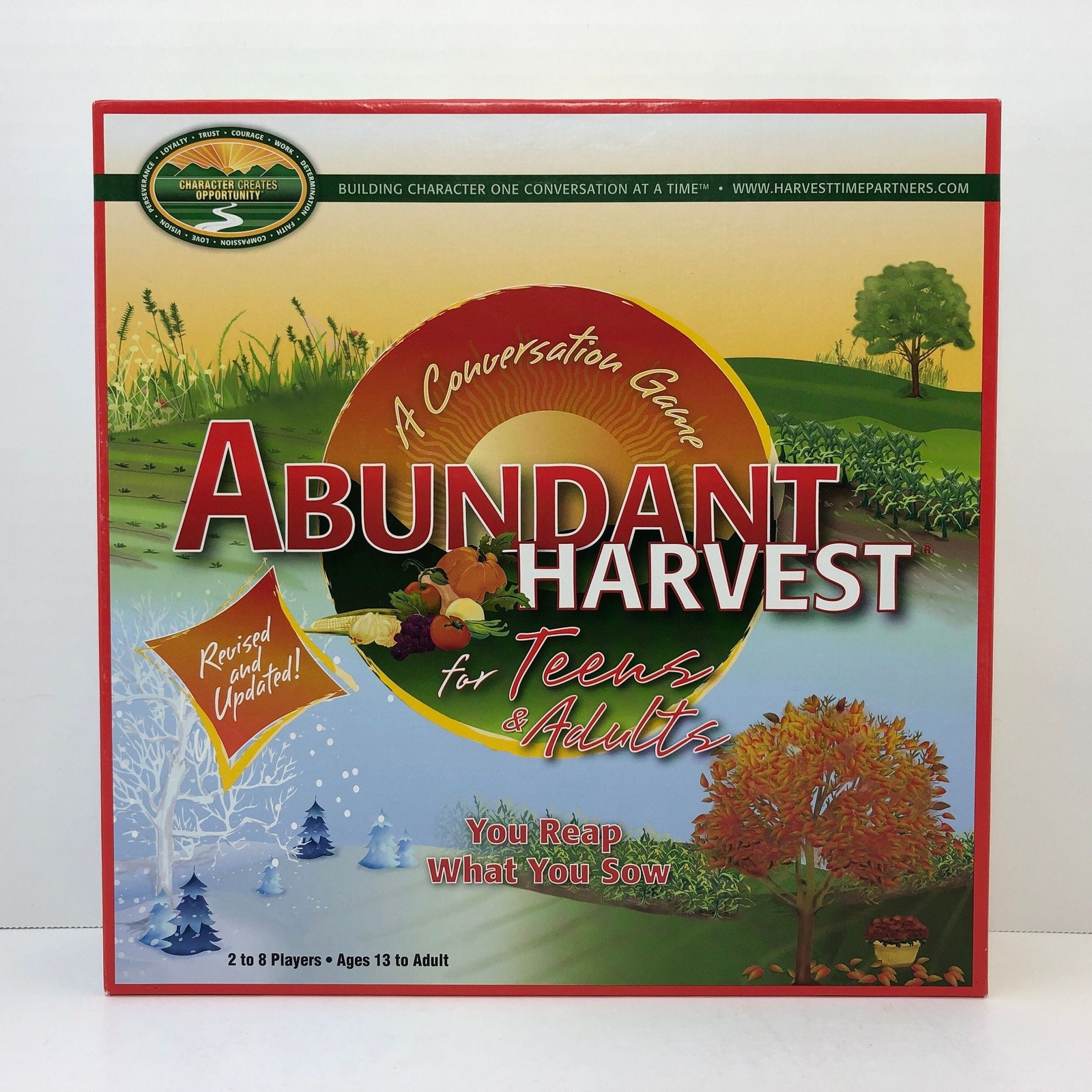 Abundant Harvest Conversation Game for Teens and Adults Loyalty Trust Courage