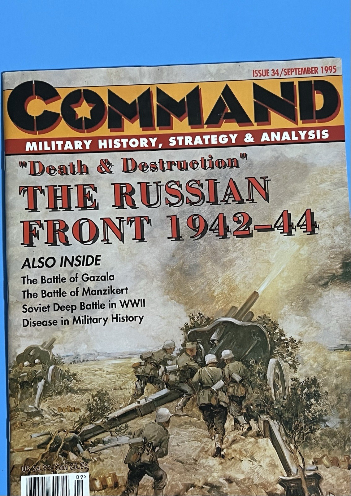 XTR Command Mag #34 w/Death & Destruction and Rommel at Gazala games. NEW, UP