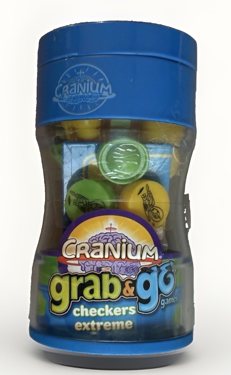 Cranium Grab & Go Checkers Extreme Travel Size Game 2 Players Ages 6+ Sealed