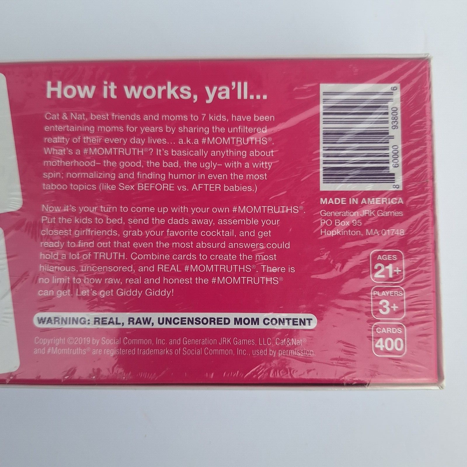 Mom Truths Party Game – The Only Raw and Uncensored Party Card Game – New