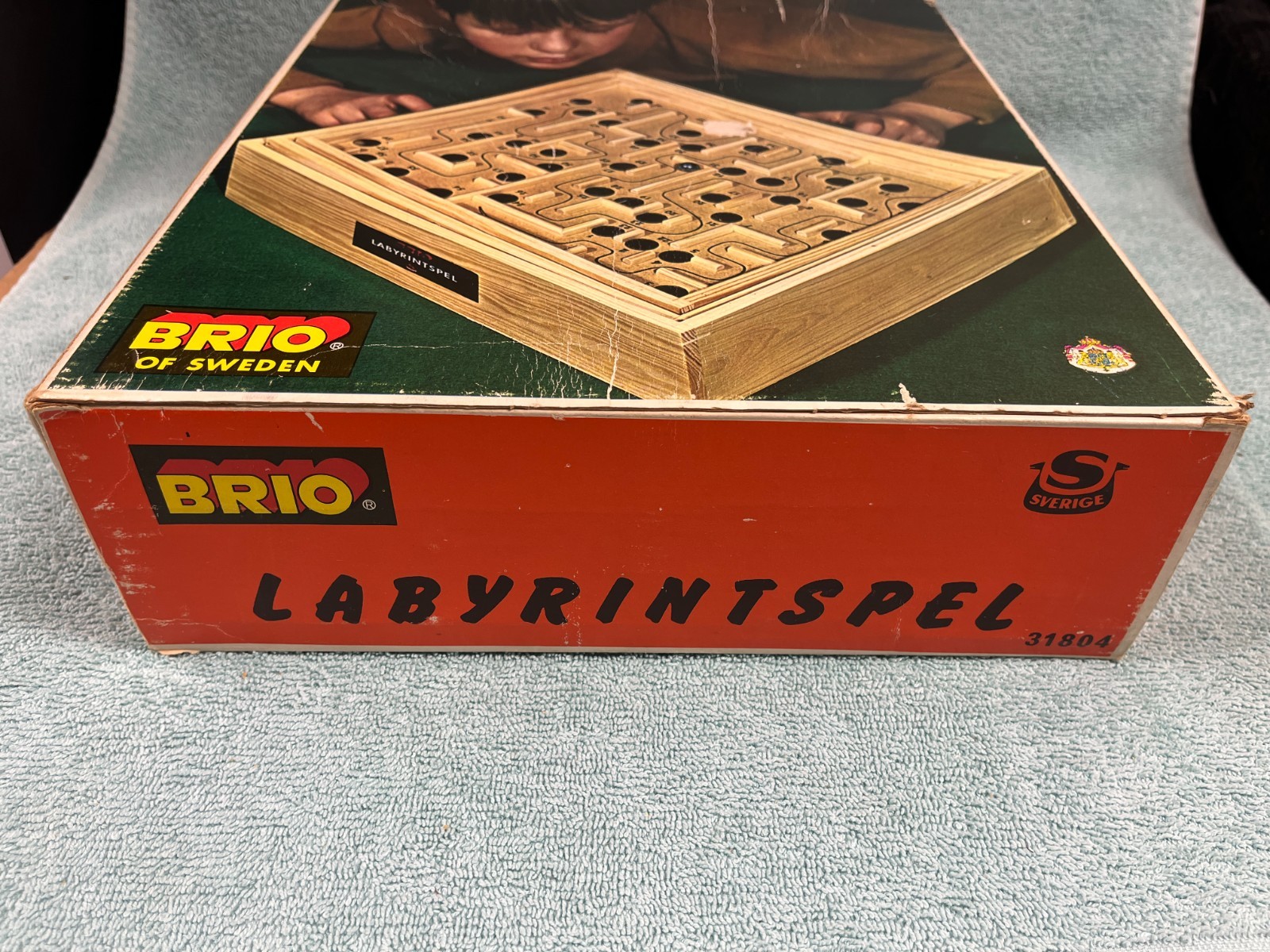Brio Labyrinth Wooden Maze Game Model 31804 with Original Box & Balls Sweden