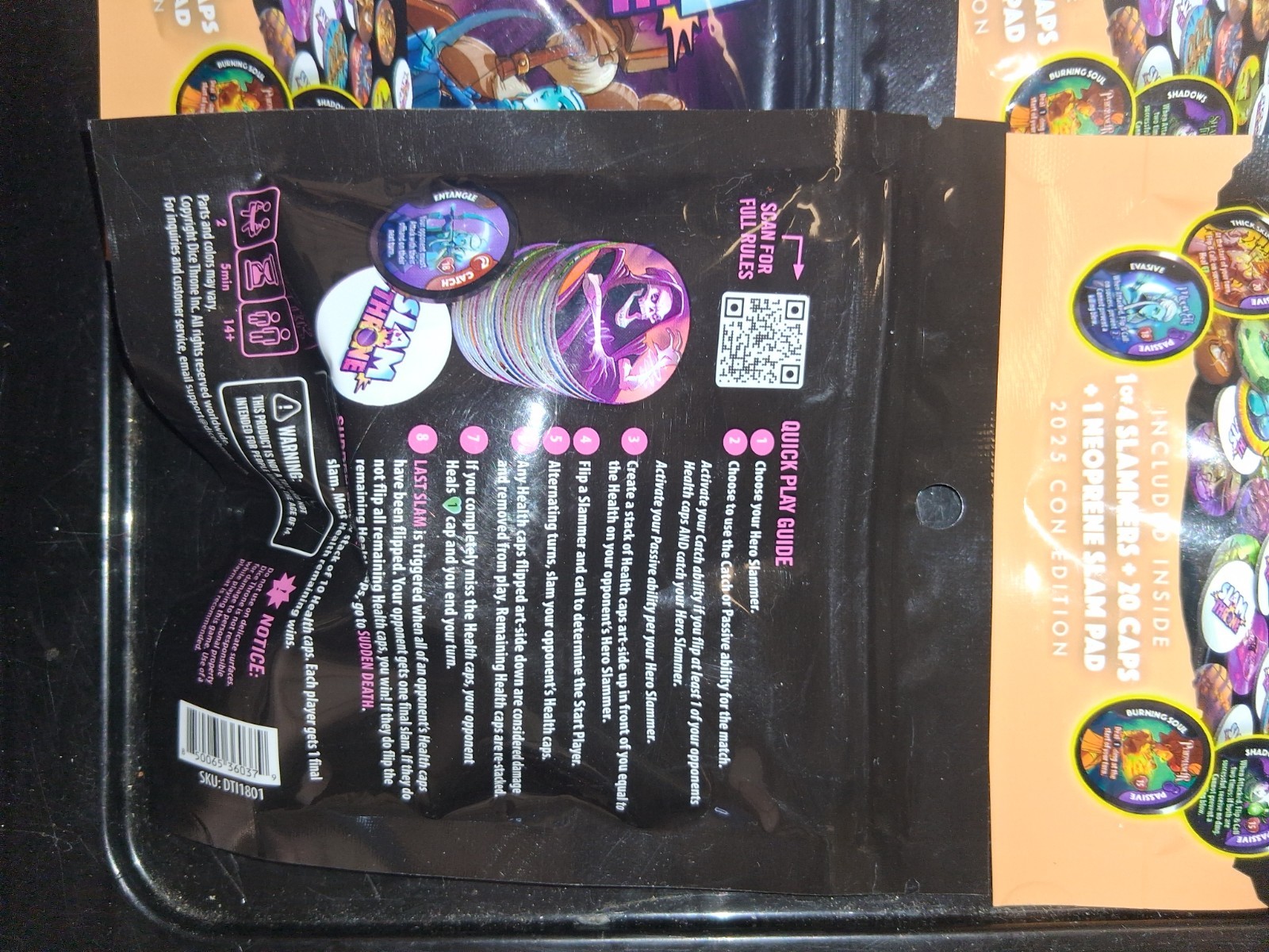 10 Slam Throne Mystery Bag 2025 Con Edition New Sealed Packs (Dice Throne)