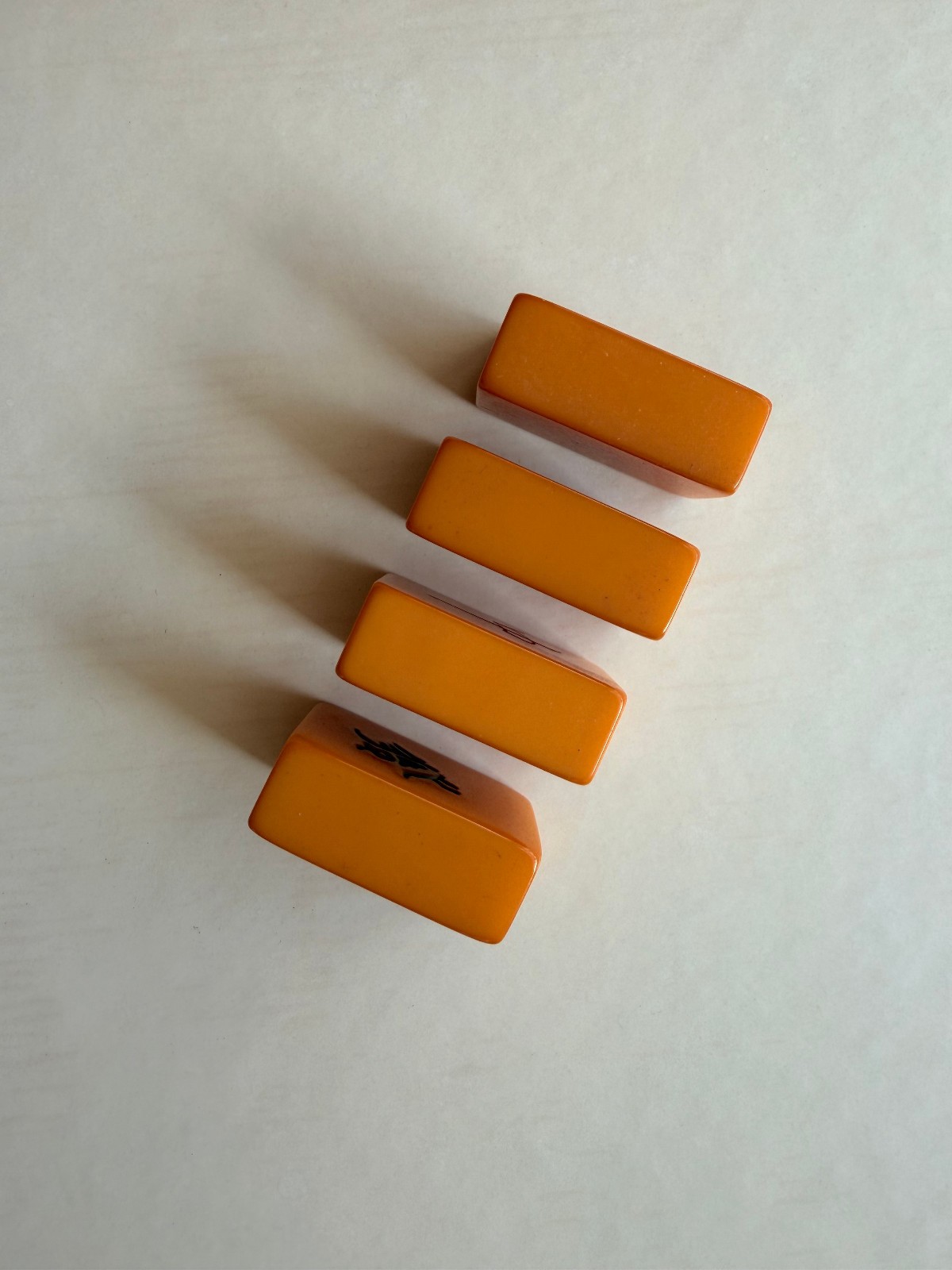 Vintage Mahjong Butterscotch Bakelite Tiles – Lot of #19