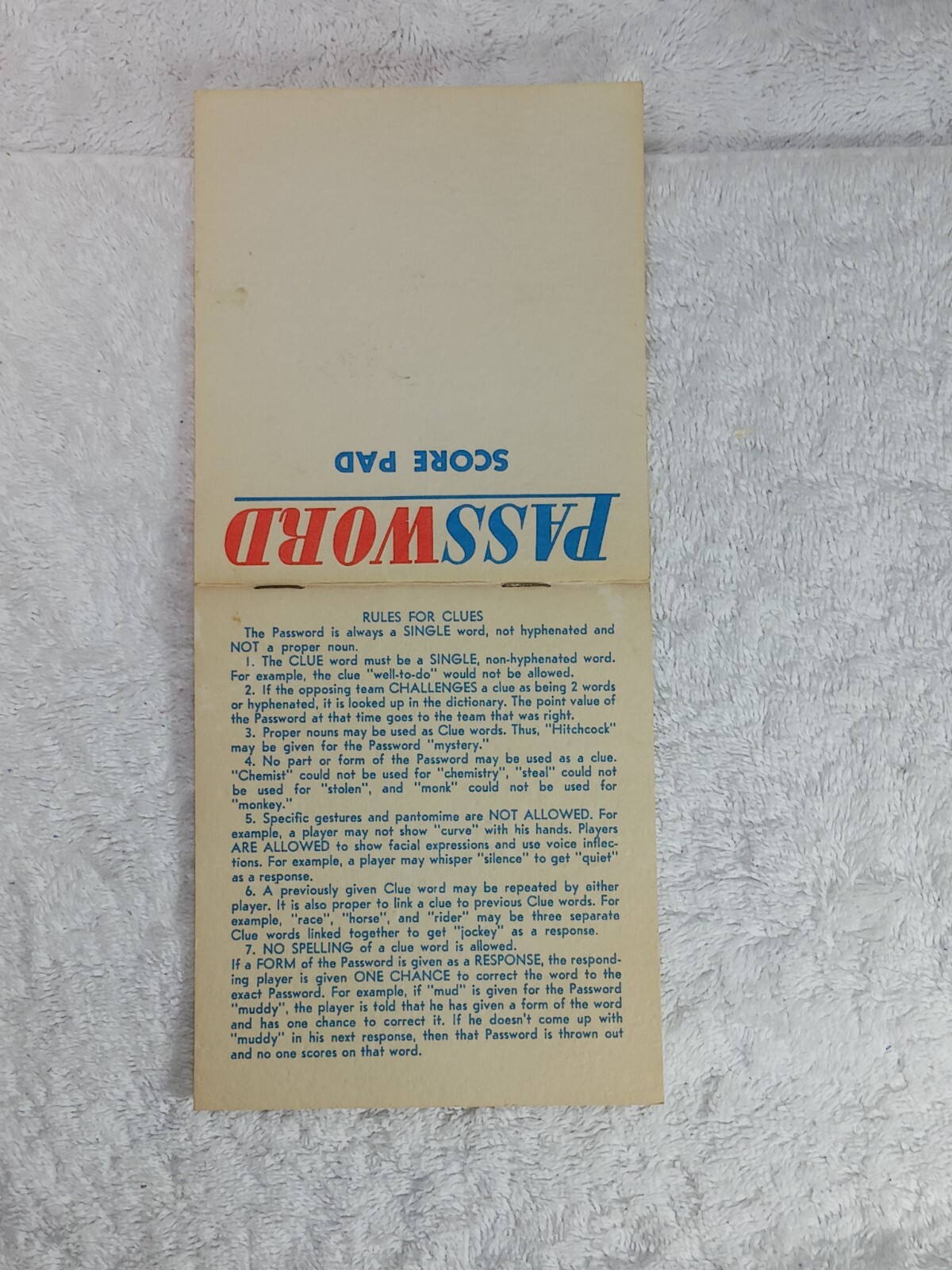 Vintage Milton Bradley Password Volume 4 4260