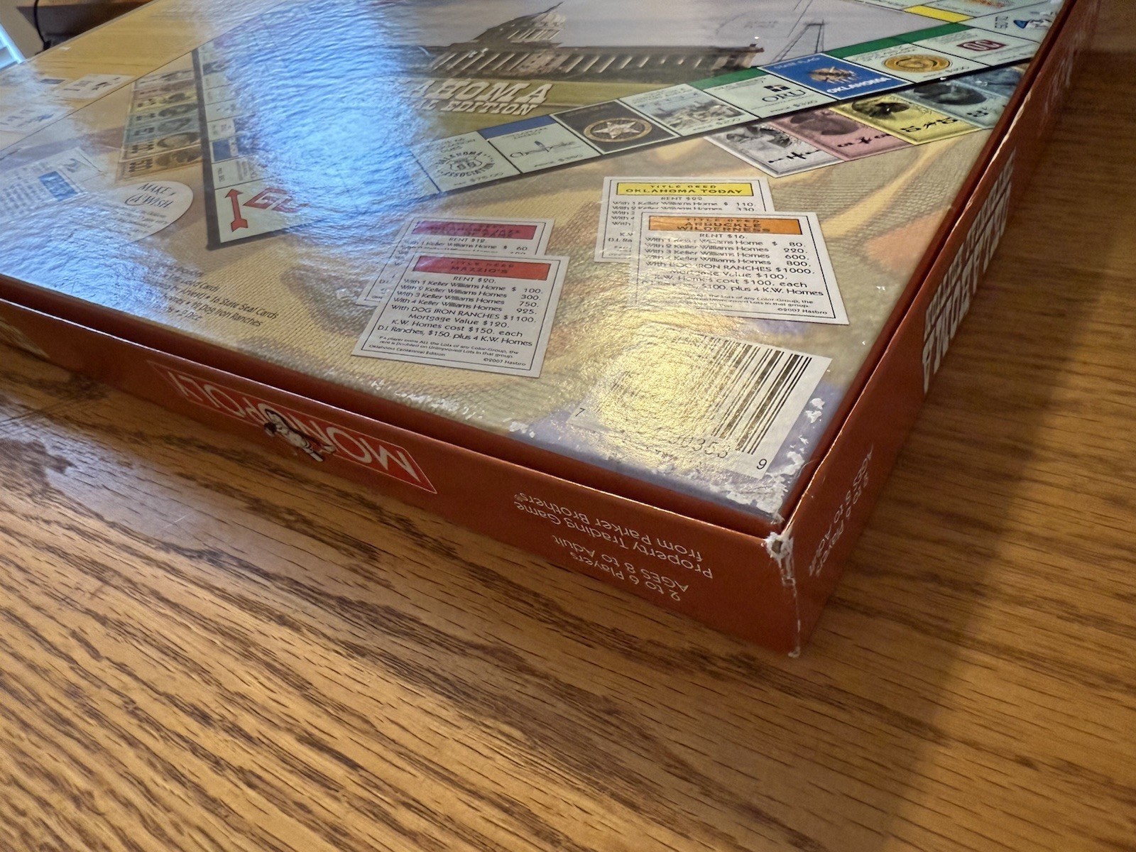 Parker Bros. Monopoly Oklahoma Centennial Edition Board Game 2 to 6 Players-EUC