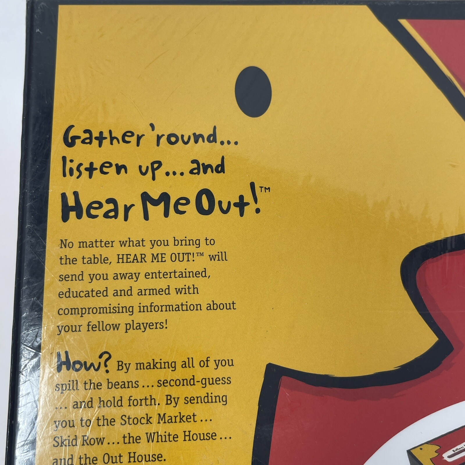 Vintage Hear Me Out Board Game 2 to 6 Players Ages 12 To Adult ToySite 2002 NEW