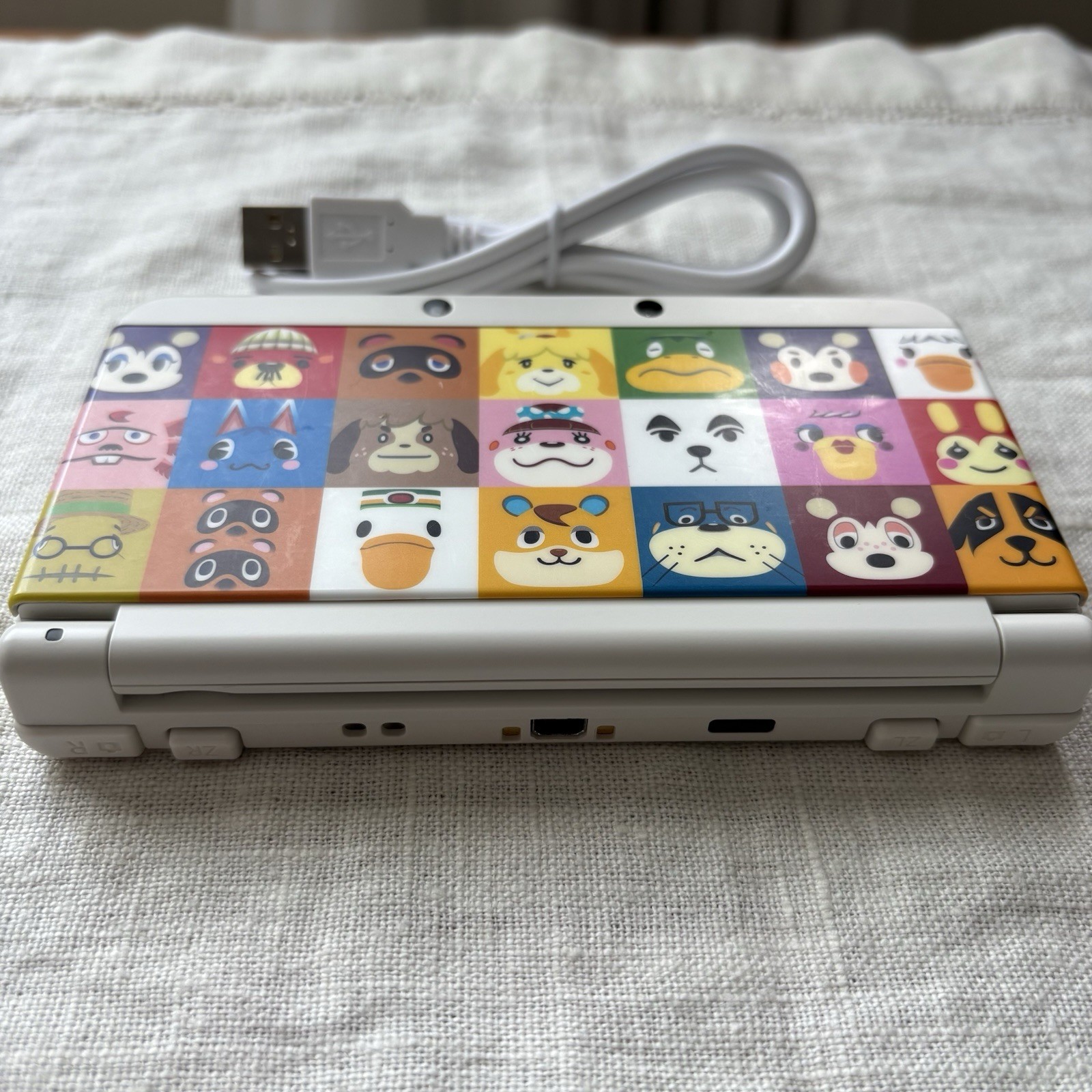 Nintendo new 3DS Animal Crossing Kisekae Plate touch pen 4GB SD card USB Ued JP