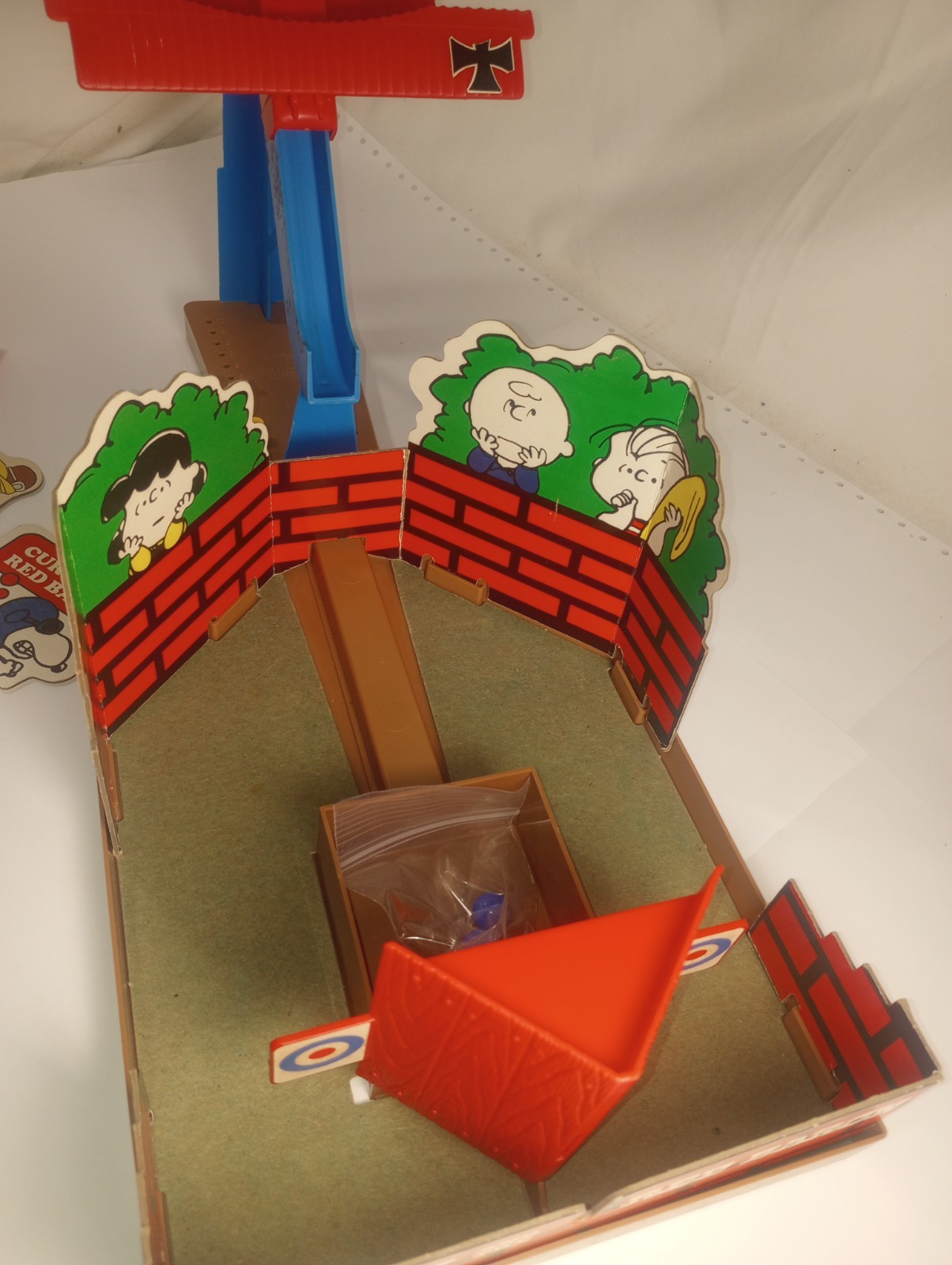 Vintage 1970 Snoopy And The Red Baron Skill and Action Game Milton Bradley