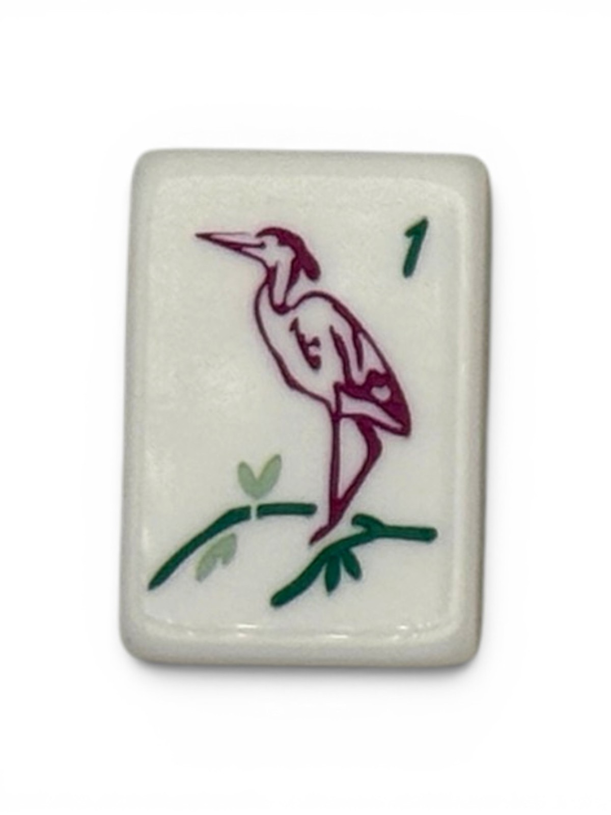 American Mahjong Tile Set 160 Tiles Jade Garden Chinoiserie Bag Gift Box Dice