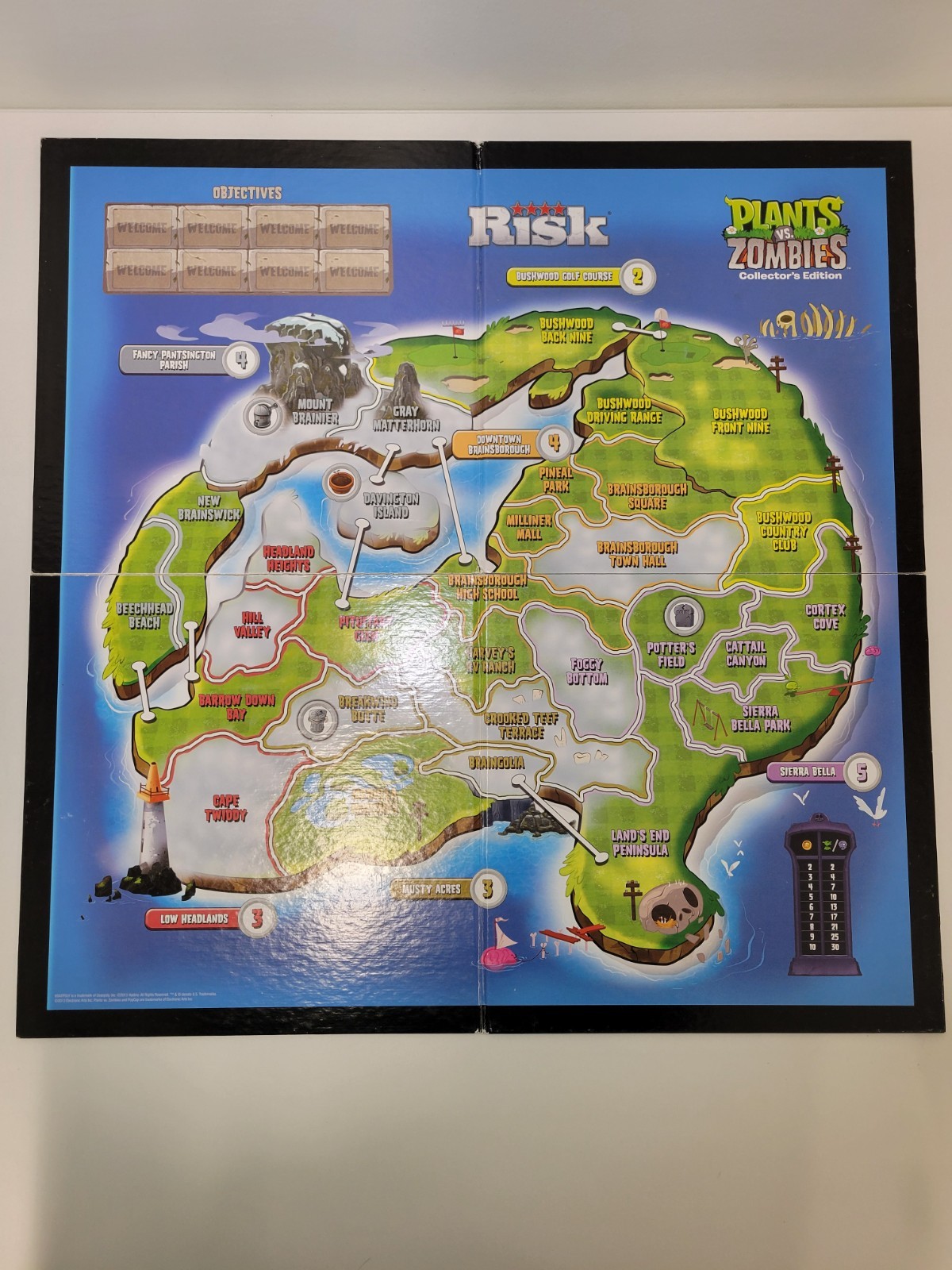 Risk Plants VS Zombies Collector’s Edition 2013 Board Game COMPLETE